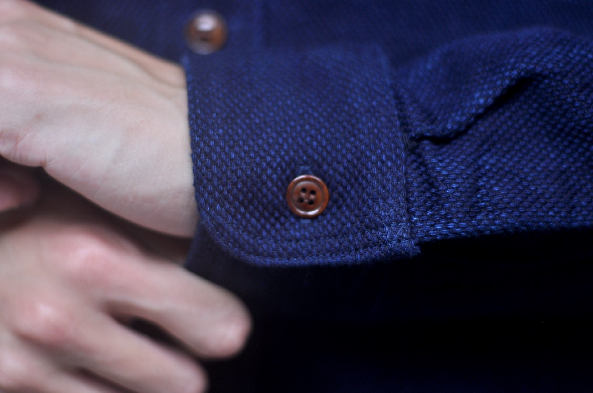 Studio D'Artisan 11oz Indigo Dyed Sashiko Workshirt