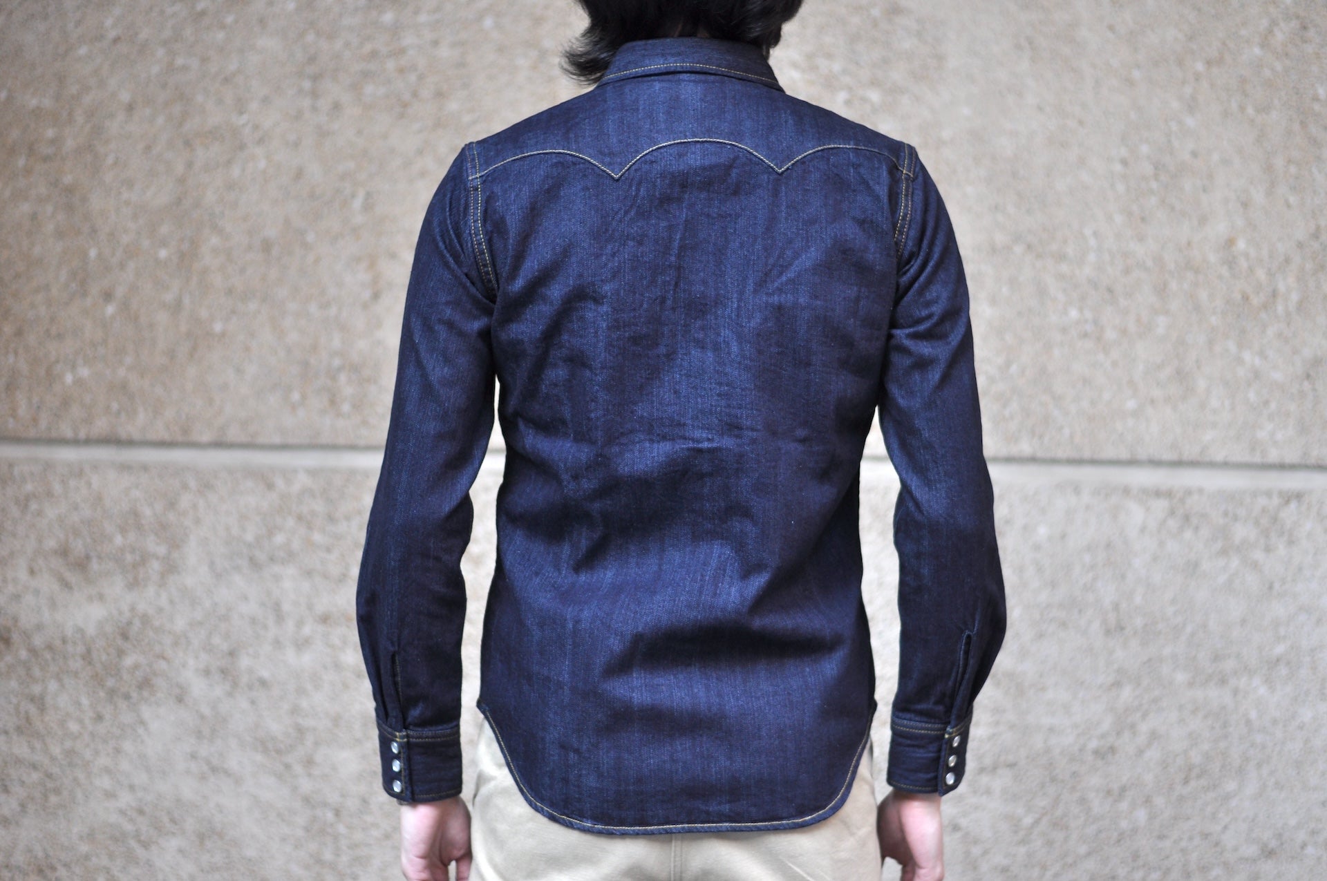 The Flat Head 10oz "Type 2" Indigo Dyed Denim Western Shirt