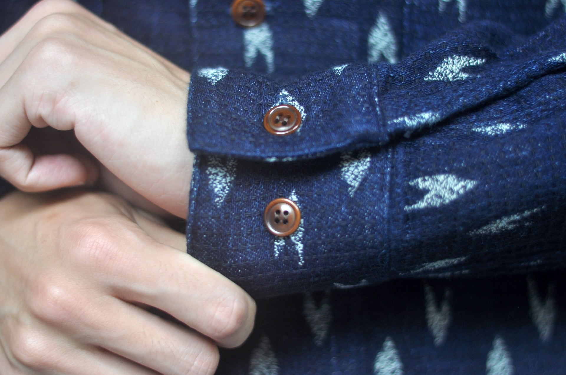 Studio D'Artisan 10oz Indigo Dyed “Yagasuri” Sashiko Workshirt