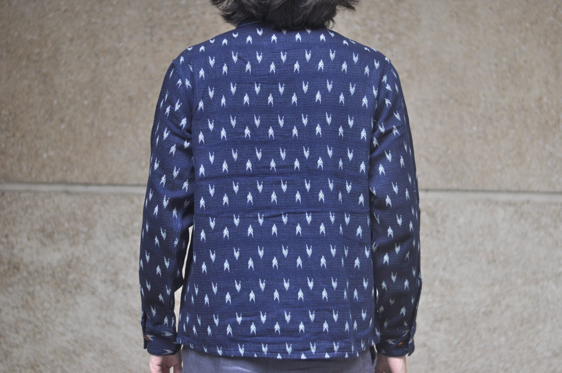 Studio D'Artisan 10oz Indigo Dyed “Yagasuri” Sashiko Workshirt