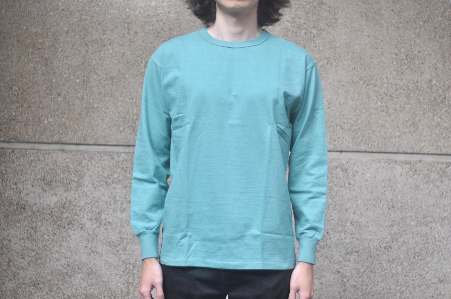 Dubble Works 7.7oz "Fallen Cotton" Loopwheeled Signature L/S Tee (Emerald)
