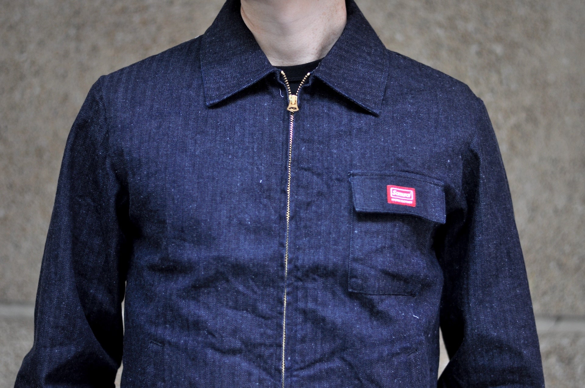 Samurai 12oz HBT "Motor Engineer" Worker Jacket (Indigo)