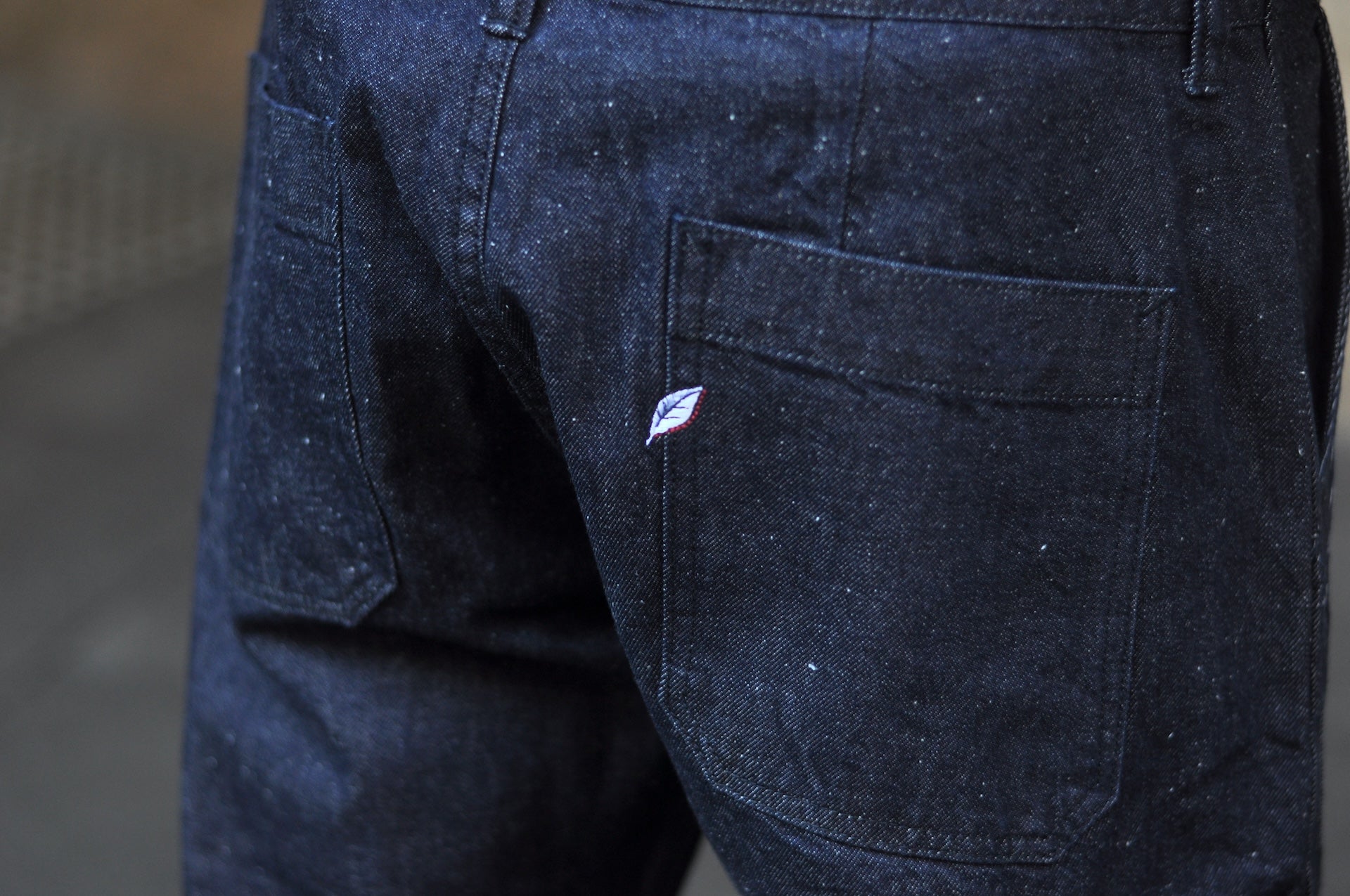 Pure Blue Japan 10oz Indigo Dyed Nep Denim Utility Work Trousers (Grand Indigo)
