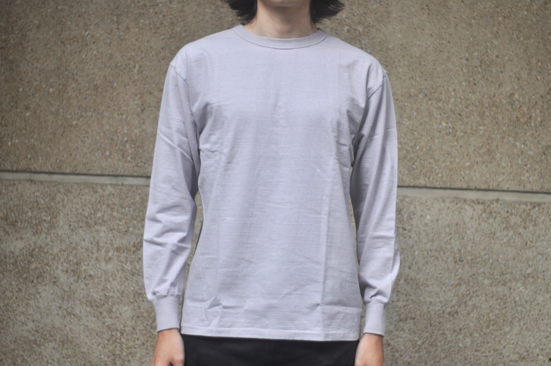 Dubble Works 7.7oz "Fallen Cotton" Loopwheeled Signature L/S Tee (Lavender)