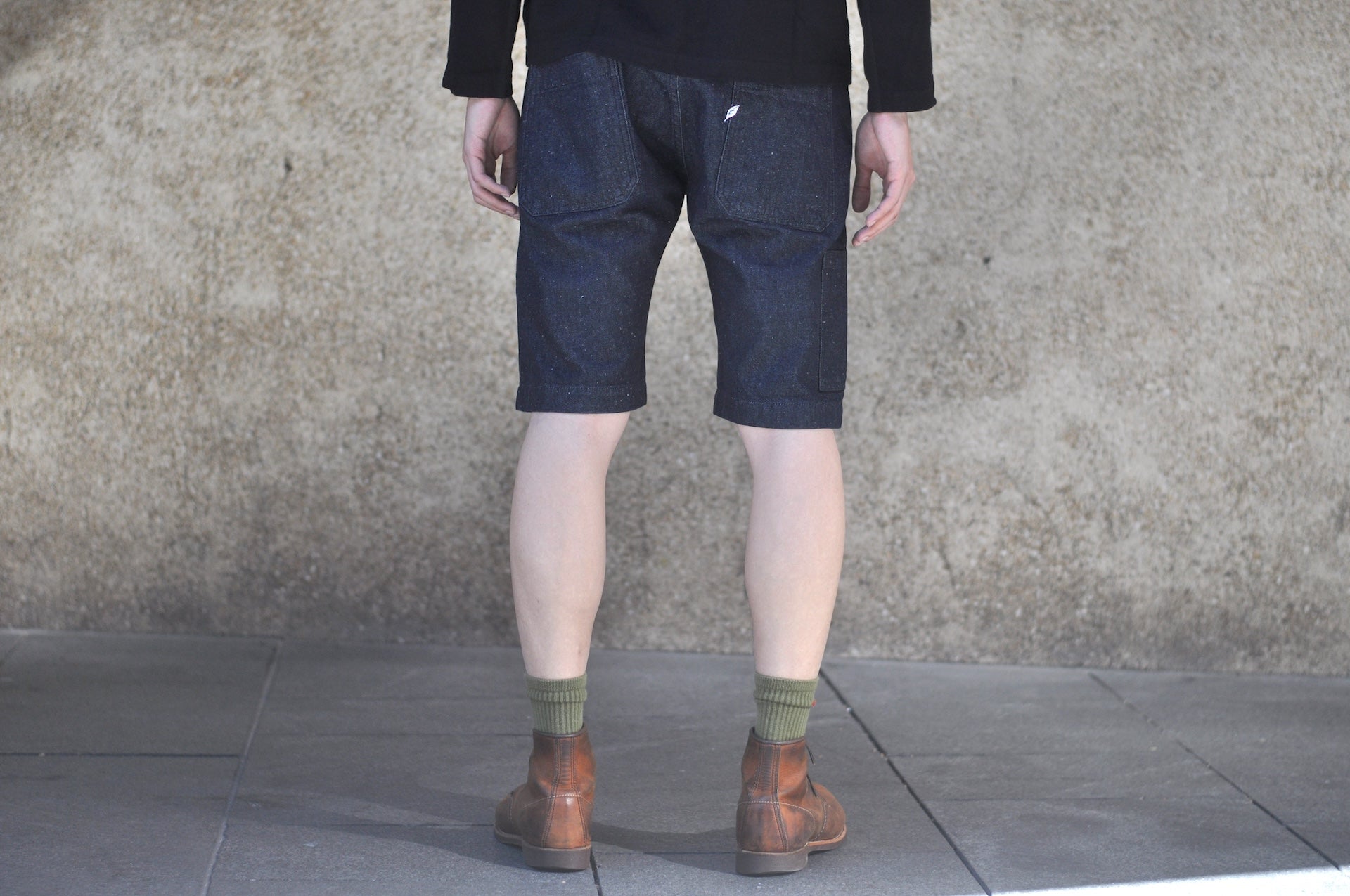 Pure Blue Japan 10oz Indigo Dyed Nep Denim Utility Shorts (Grand Indigo)