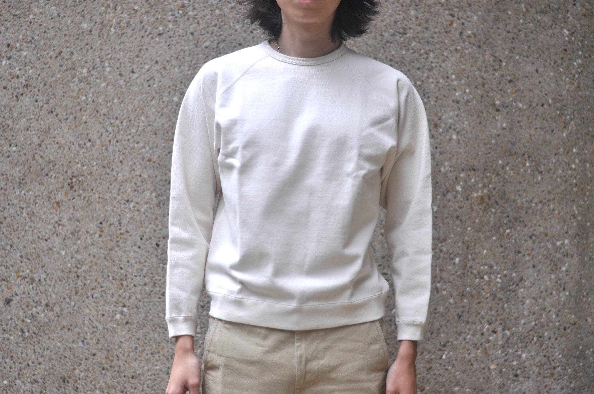 Samurai 12oz "Nippon Cotton" Raglan Tee-Sweat (Off White)