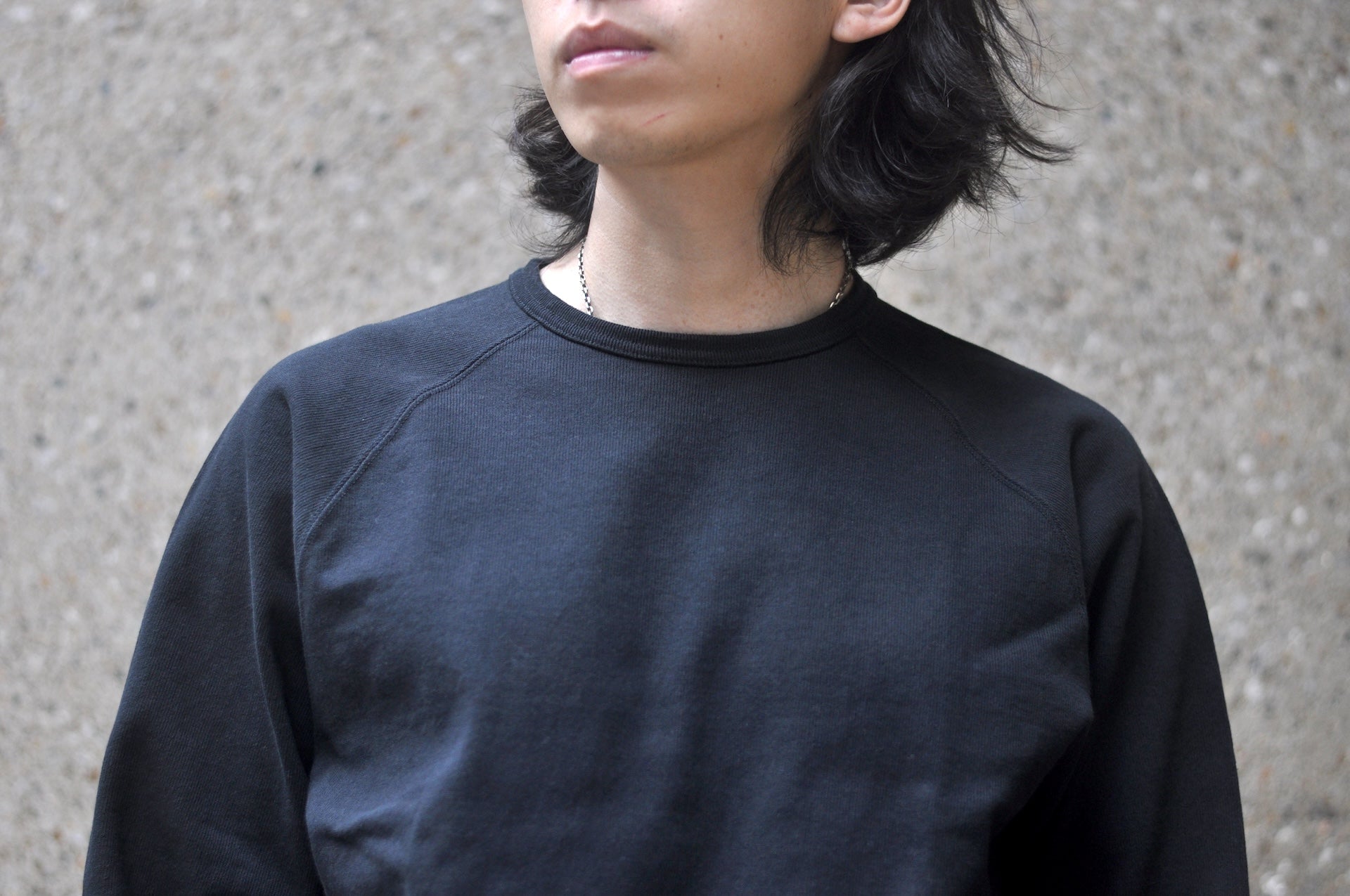 Samurai 12oz "Nippon Cotton" Raglan Tee-Sweat (Solid Black)