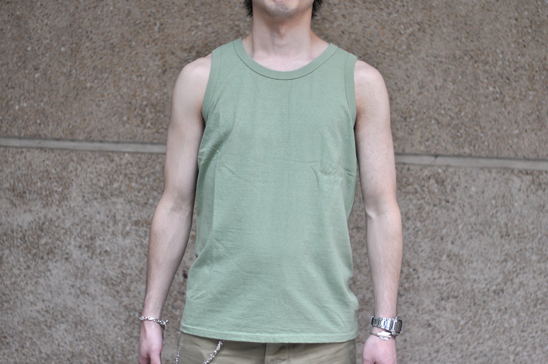 Dubble Works 24 Version 6oz Loopwheeled Tank Tee (Tea Green)