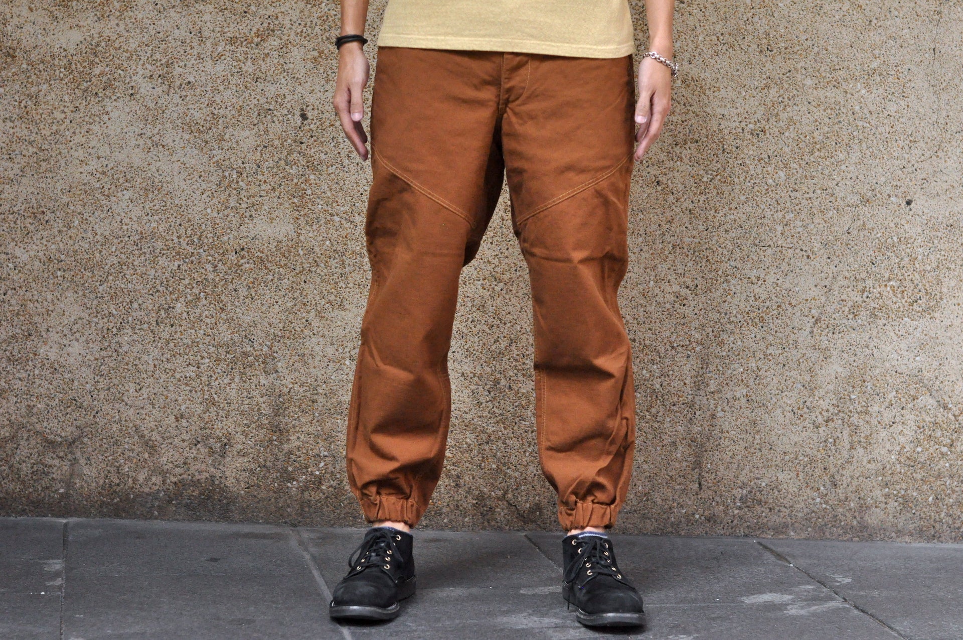 Freewheelers "Faller" Duck Canvas Trousers (Brown)