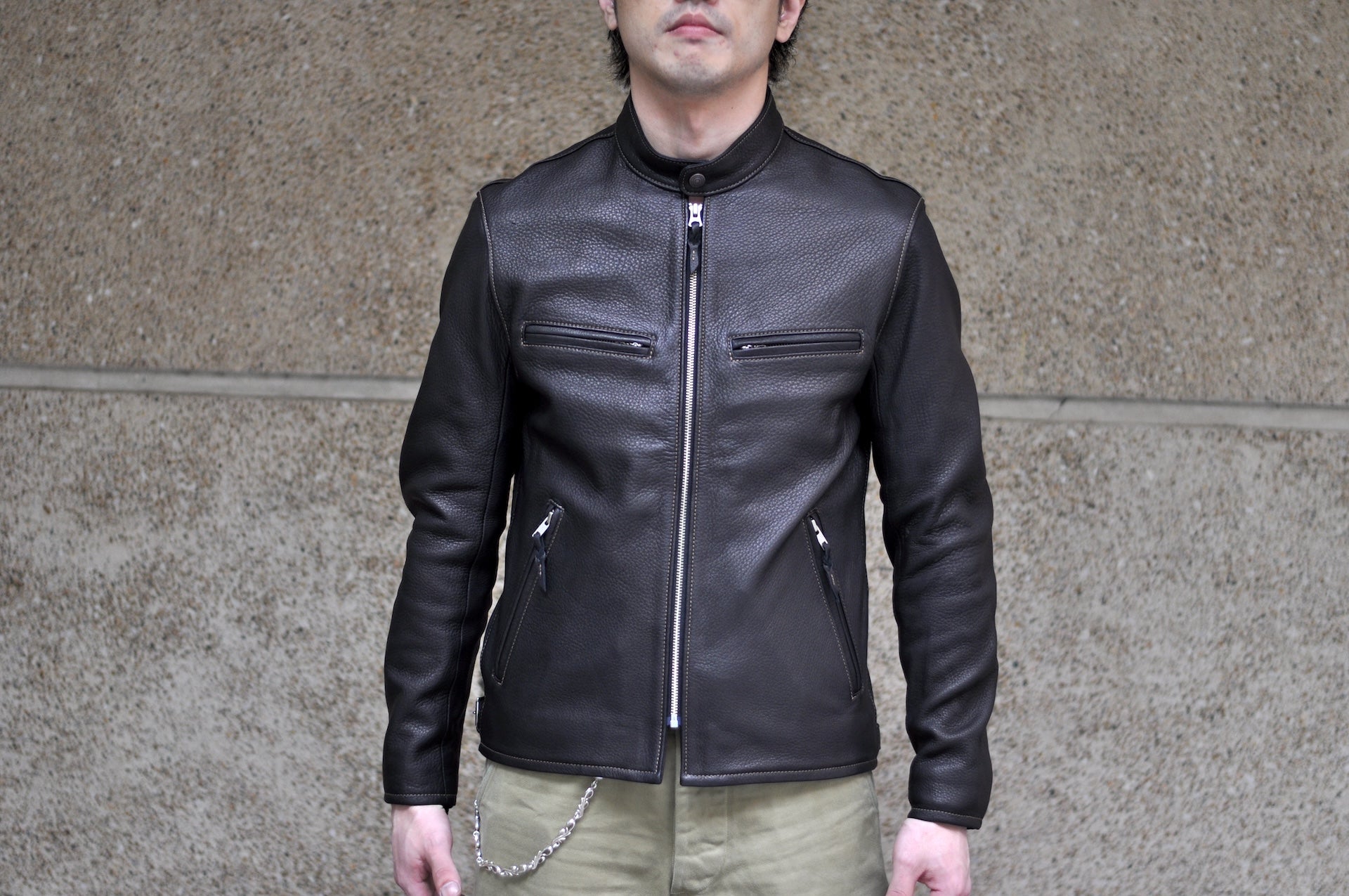 The Flat Head 'Ultimate' Deerskin Stand Collar Single Rider