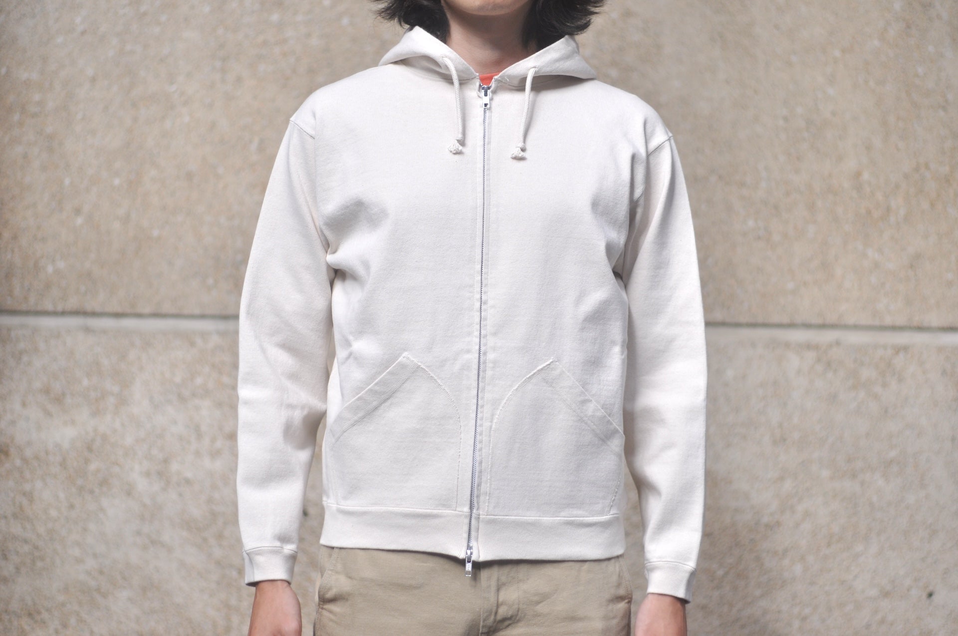 Samurai 12oz "Nippon Cotton" All-Season Tee-Hoodie (Off White)