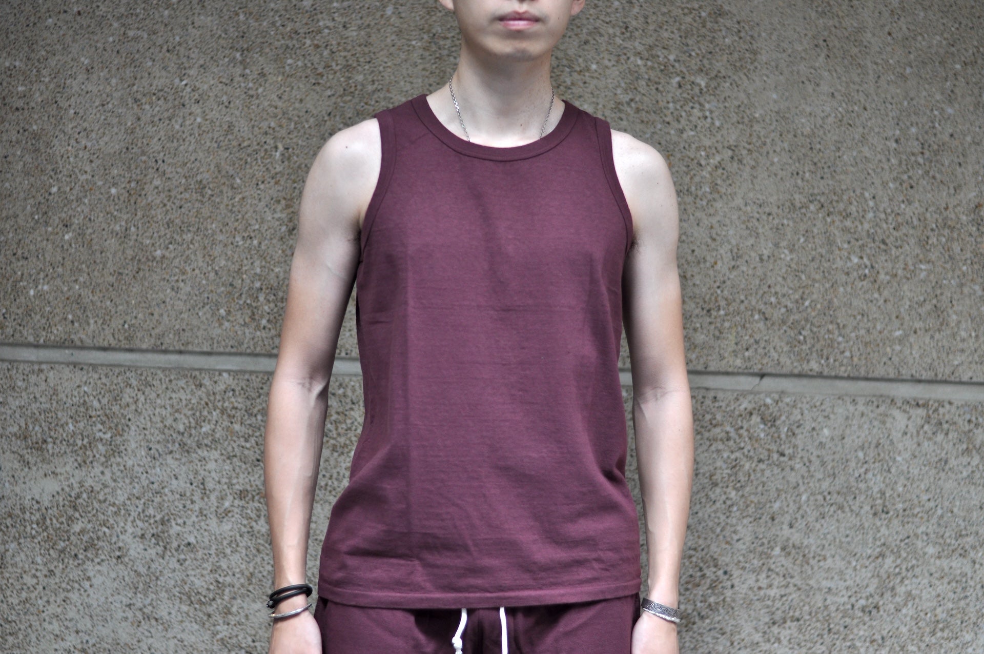 Dubble Works 24 Version 6oz Loopwheeled Tank Tee (Bordeaux)