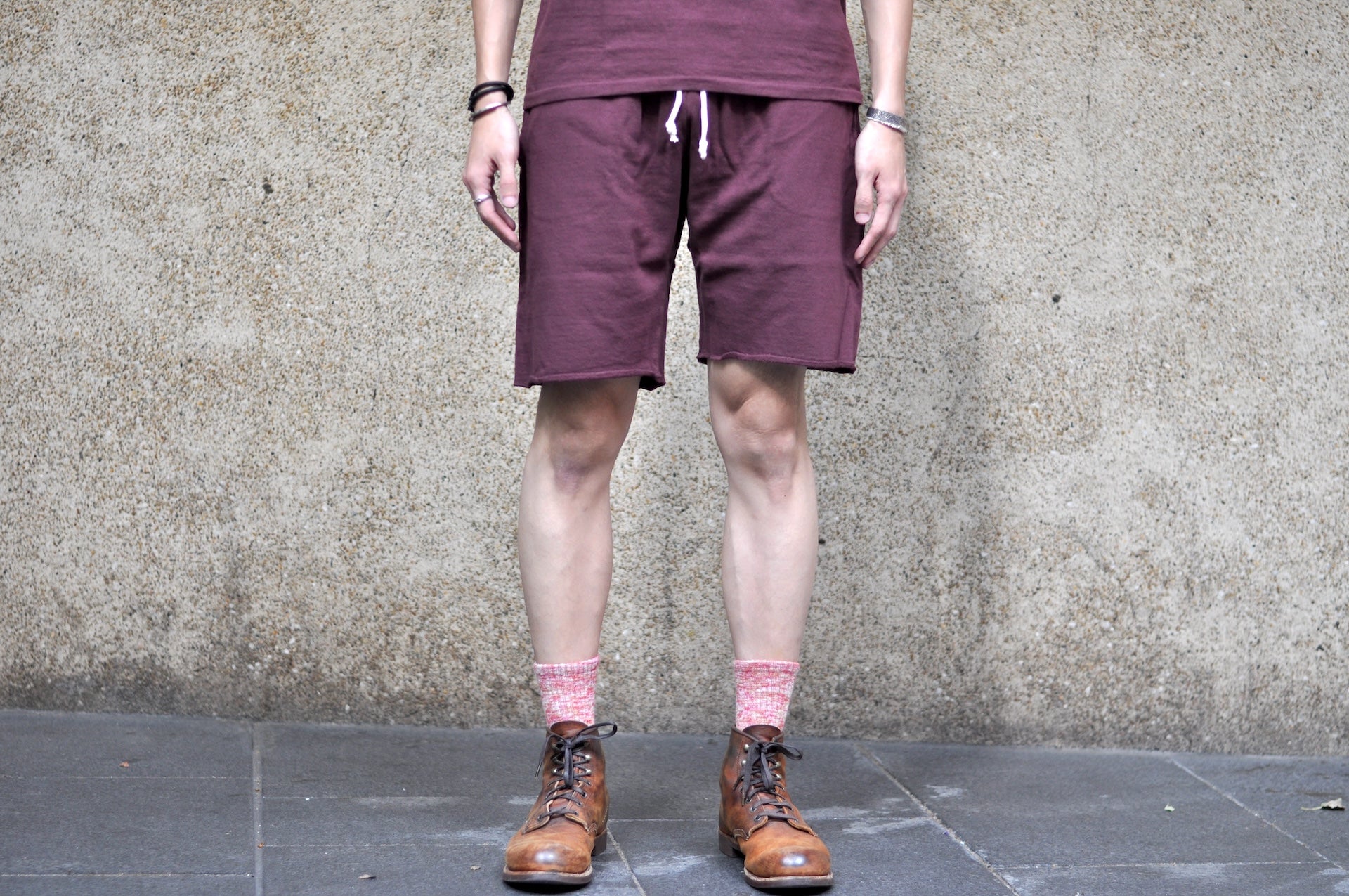 Dubble Works Tubular 'Standard' Sweat Shorts (Bordeaux)