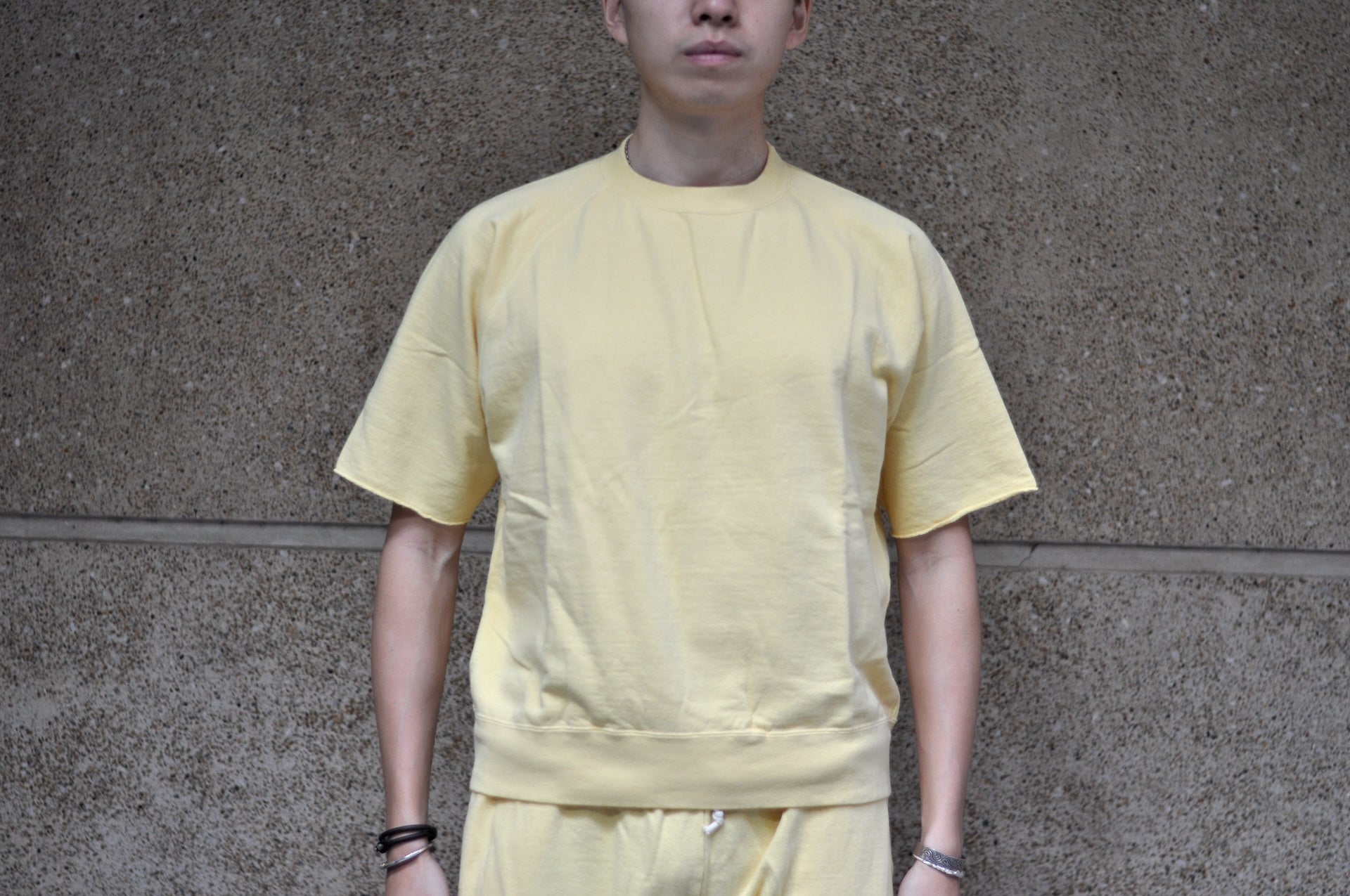 Dubble Works Tubular 'Chopped' S/S Sweatshirt/Tee (Pale Yellow)