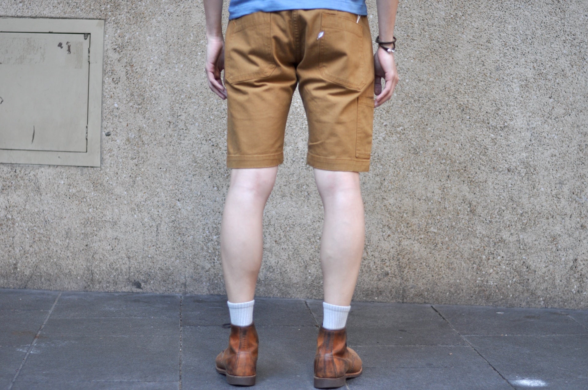 Pure Blue Japan 12oz HBT Utility Work Shorts (Camel)
