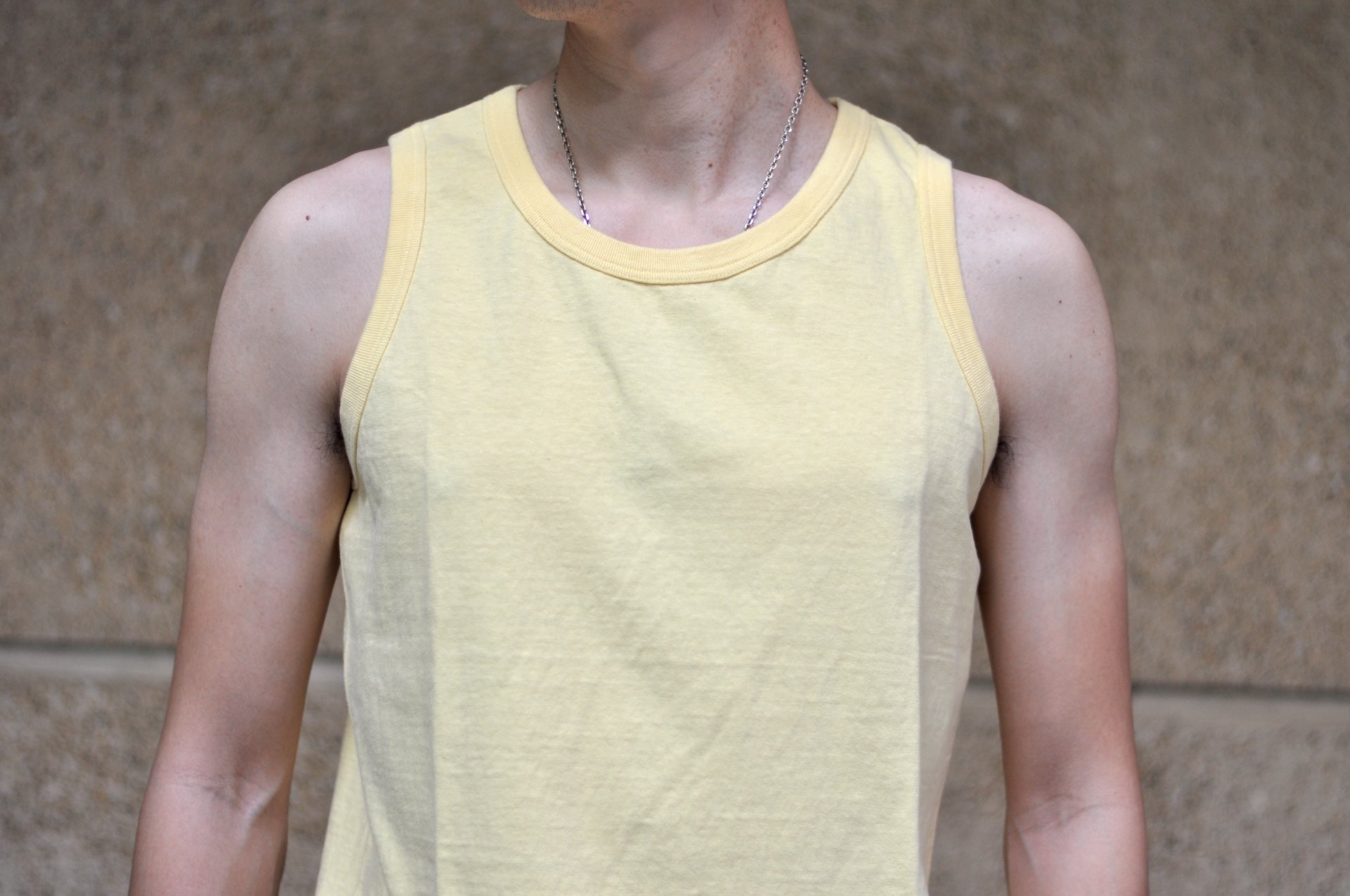 Dubble Works 24 Version 6oz Loopwheeled Tank Tee (Pale Yellow)