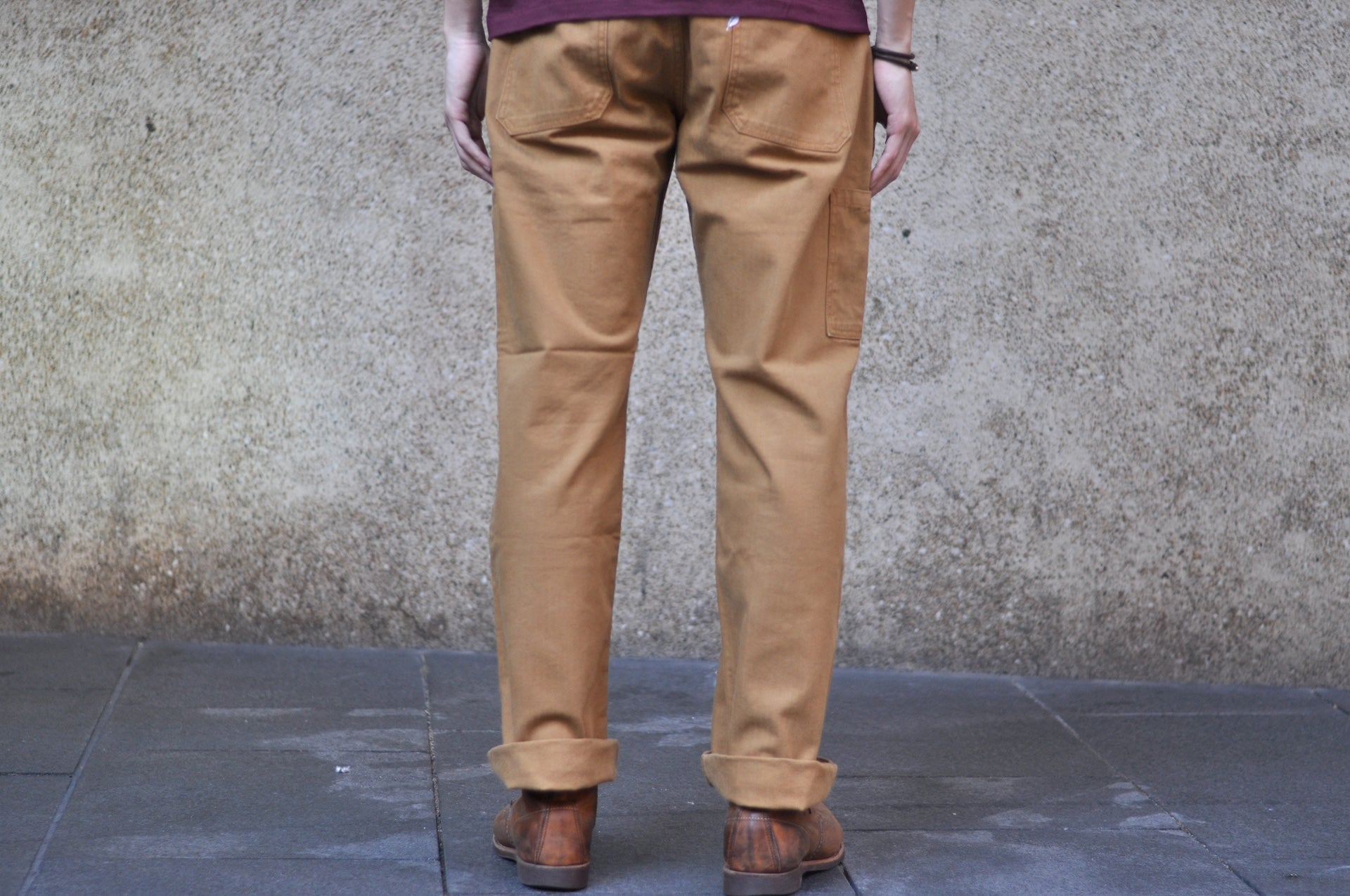 Pure Blue Japan 12oz HBT Utility Work Trousers (Camel)