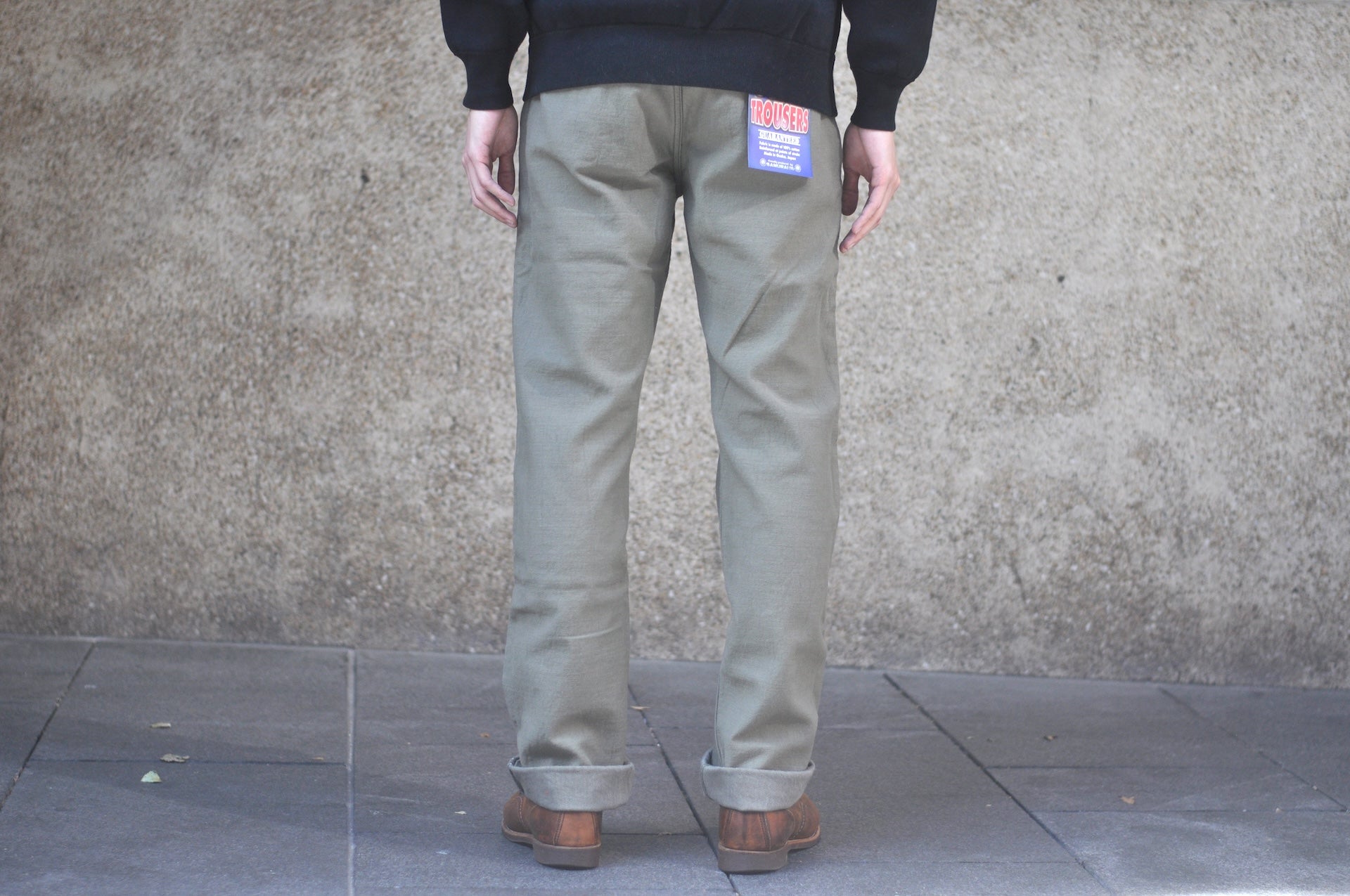 Samurai 15oz Selvage Back Satin Chinos (Vintage Olive)