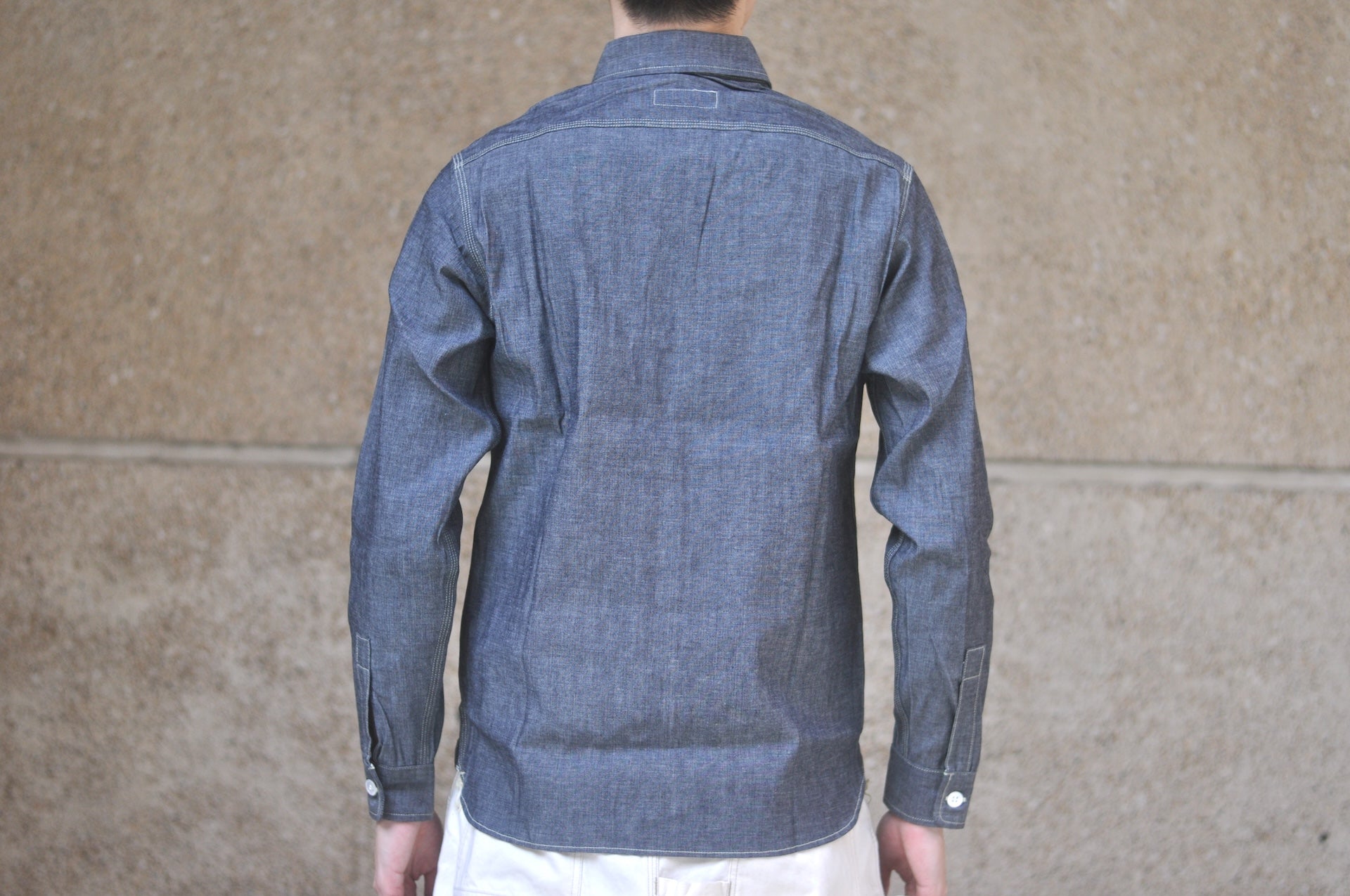 Unique Garment 9oz ‘Stanley’ Selvage Chambray Workshirt (Genuine Indigo)