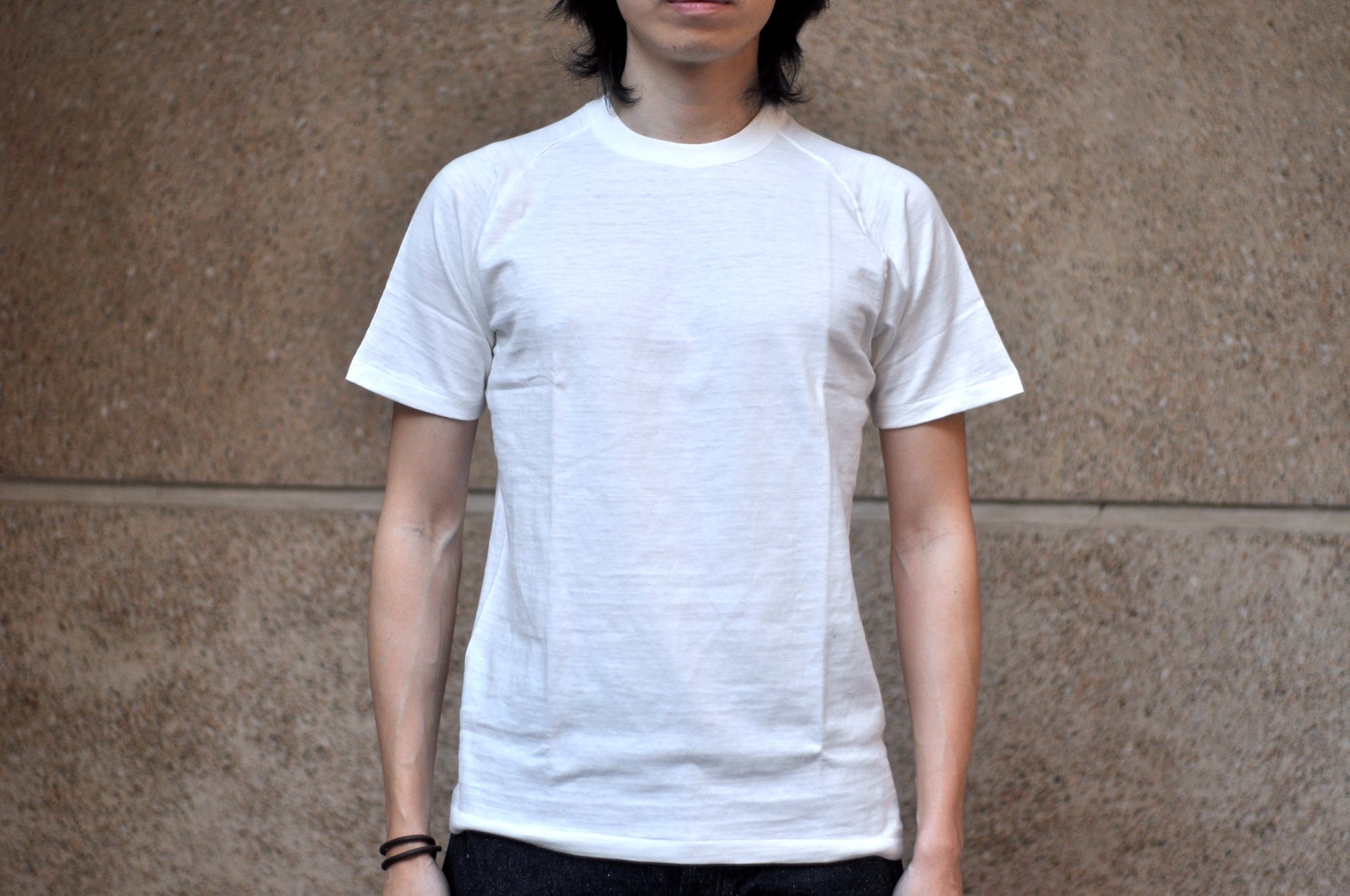 Warehouse 5.5oz "Bamboo Textured" Freedom Tee (White)