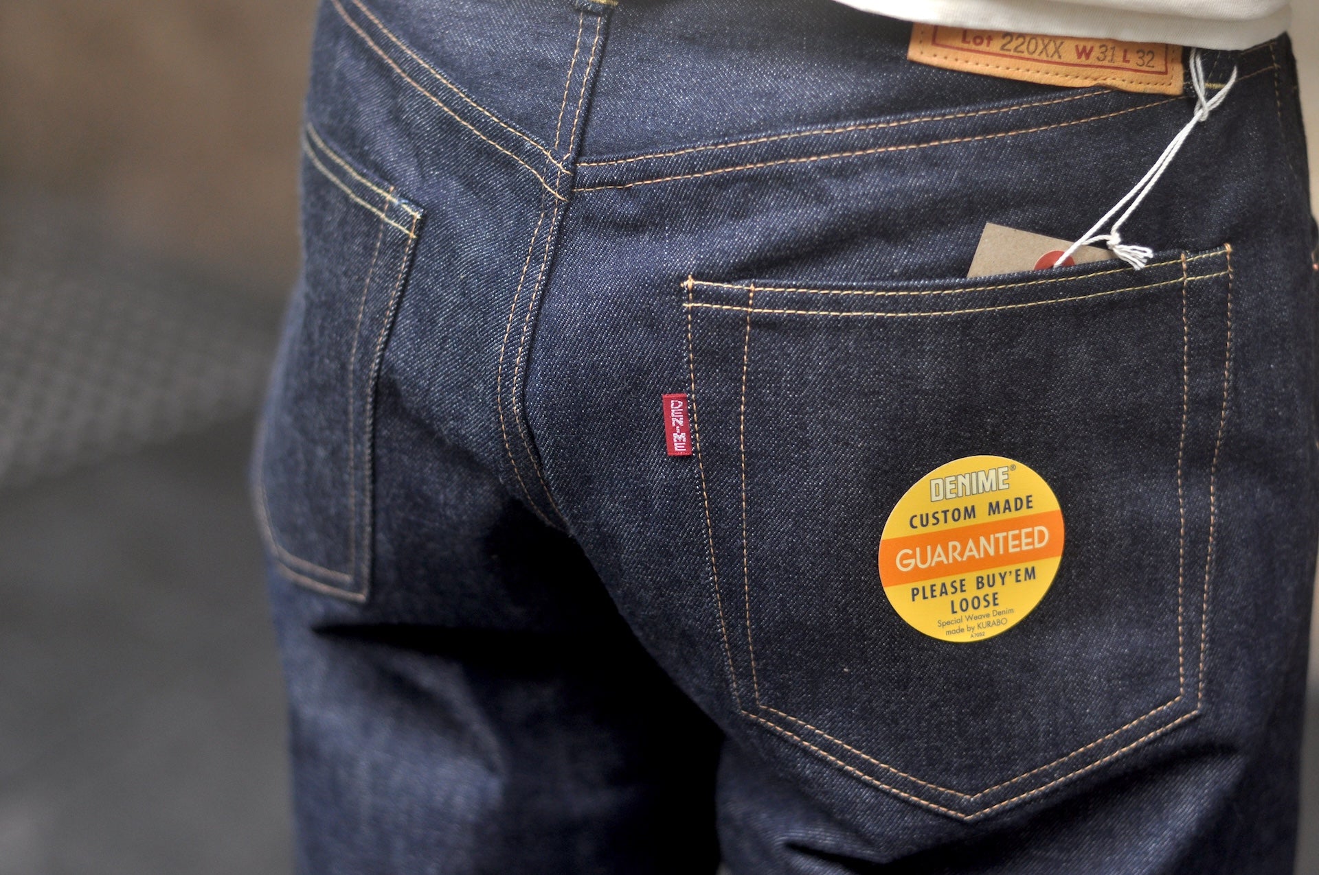 Denime X Warehouse Co. 14.5oz Indigo Dyed 220XX-S (WWII Model) Denim (Relaxed Straight fit)