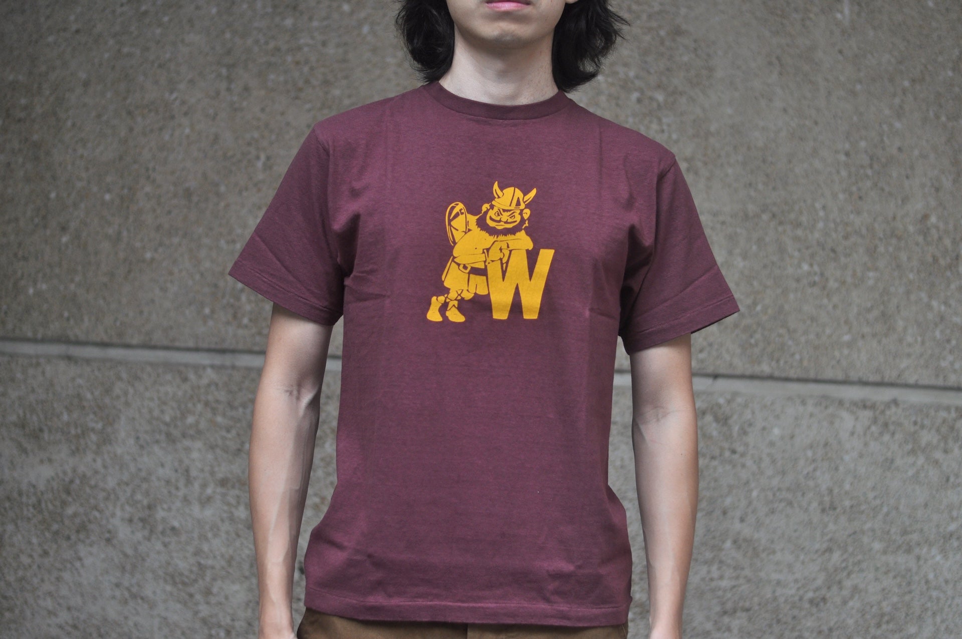 Dubble Works 5.5oz "Viking" Loopwheeled Tee (Burgundy)