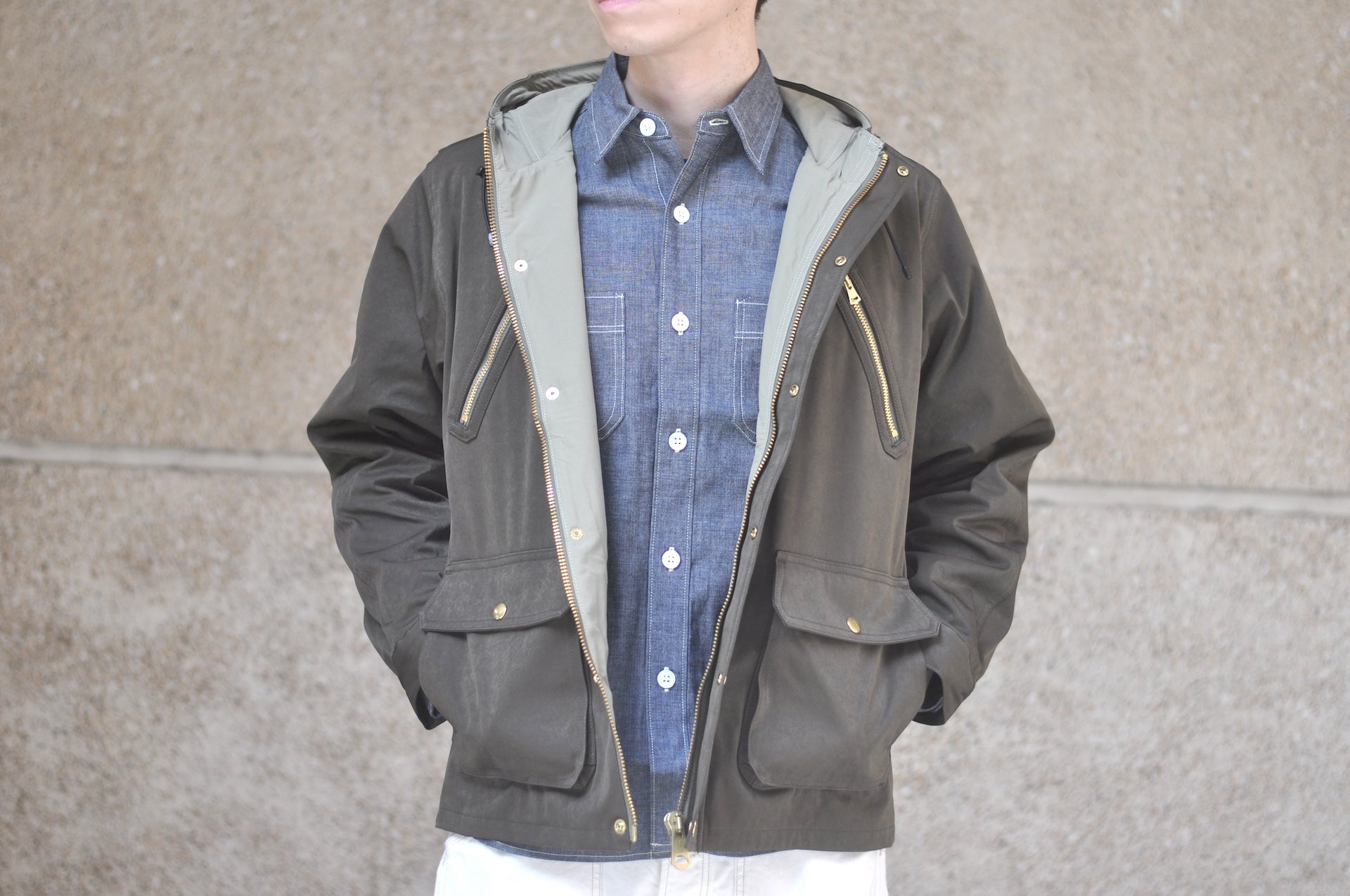 Unique Garment Suede-Touch 'Bird View VER 2.0' Mountain Parka (Moss Olive)
