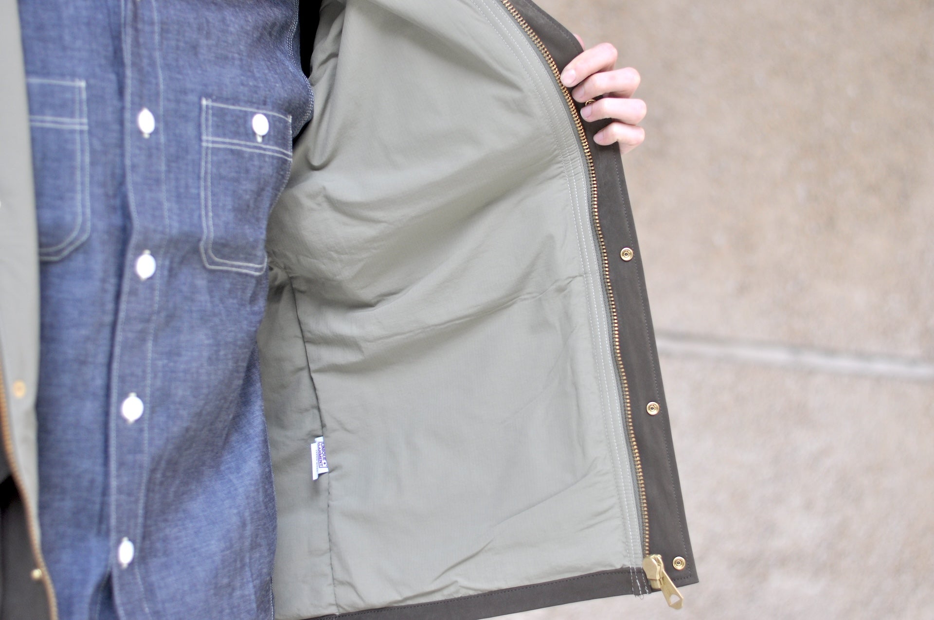 Unique Garment Suede-Touch 'Bird View VER 2.0' Mountain Parka (Moss Olive)