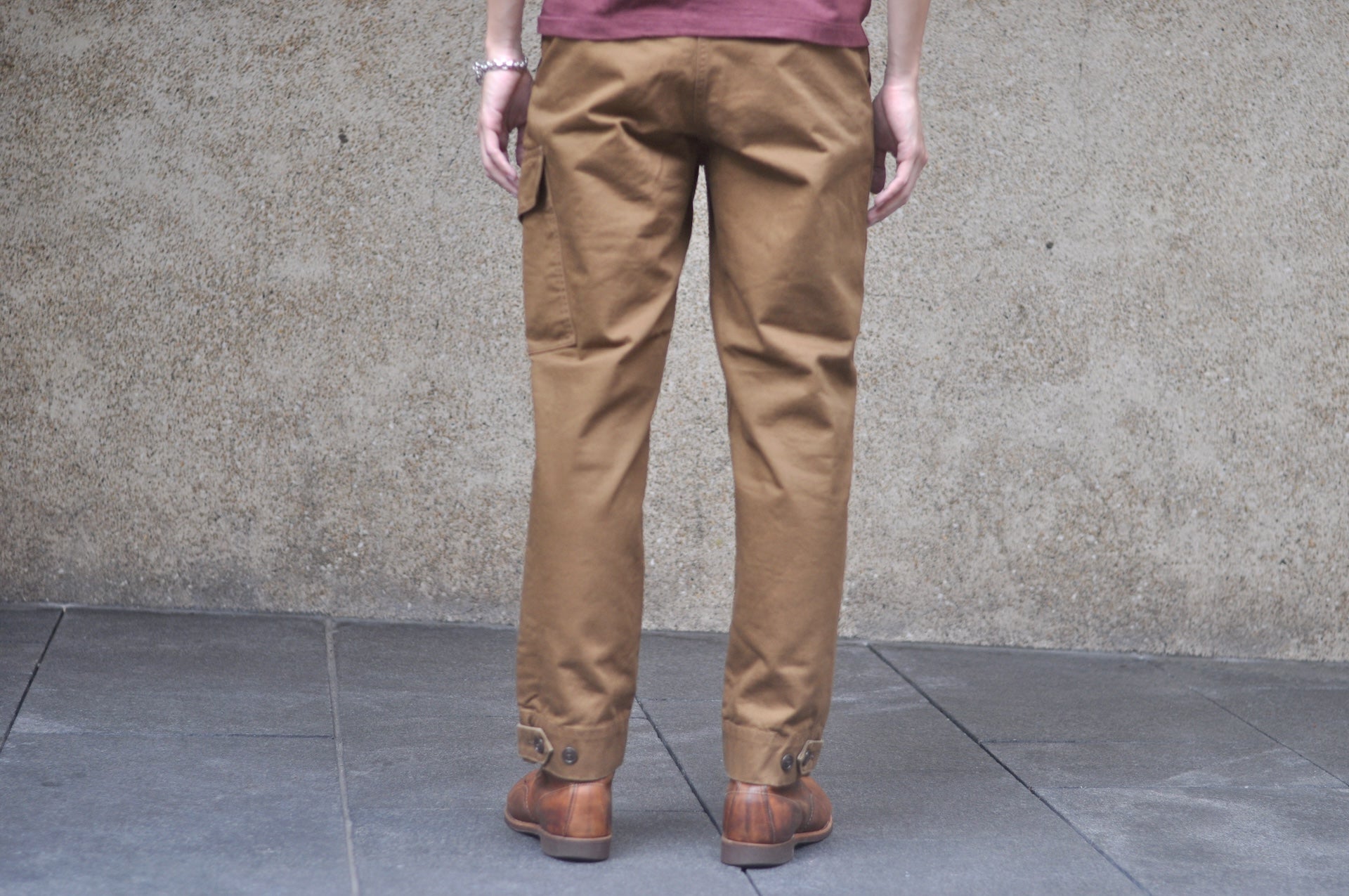 Freewheelers Heavyweight Cotton Drill "Aviators' Trousers" (Red Brown)
