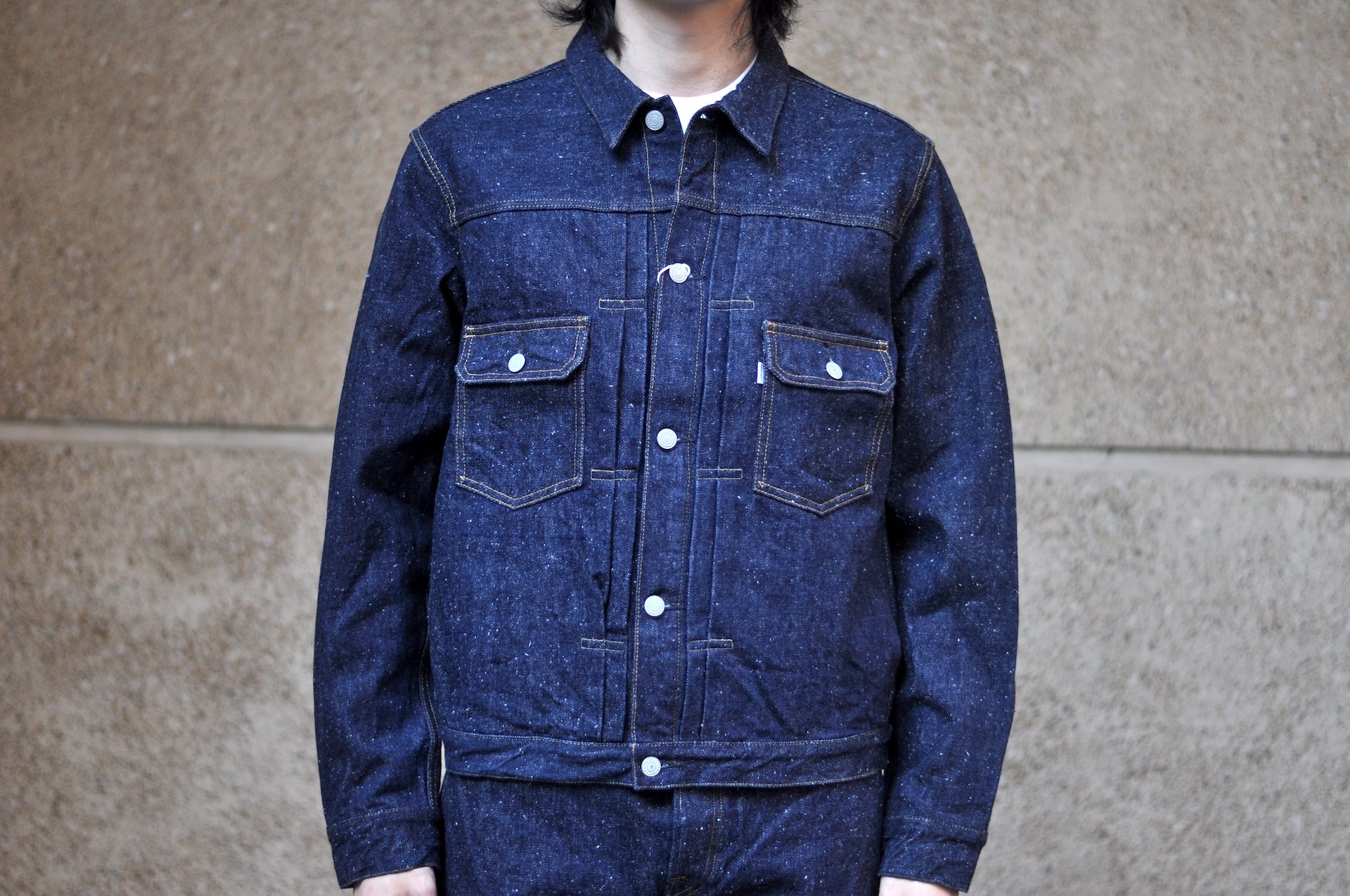 Omoto Denim 16oz Indigo Dyed “Super-Nep” Modified Type 2 Denim Jacket