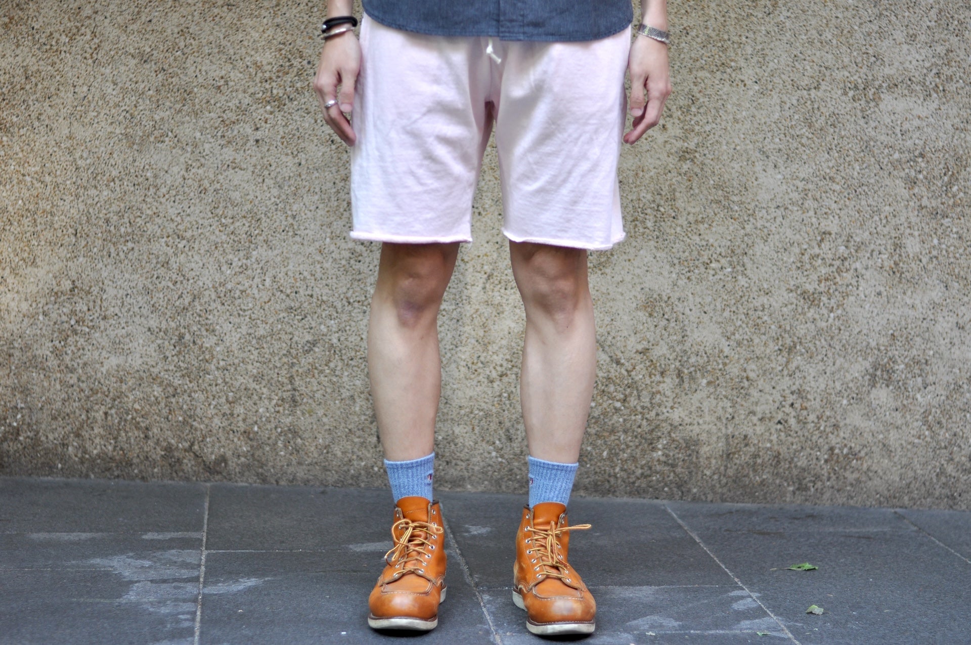 Dubble Works Tubular 'Pigment Dyed' Sweat Shorts (Salmon Pink)