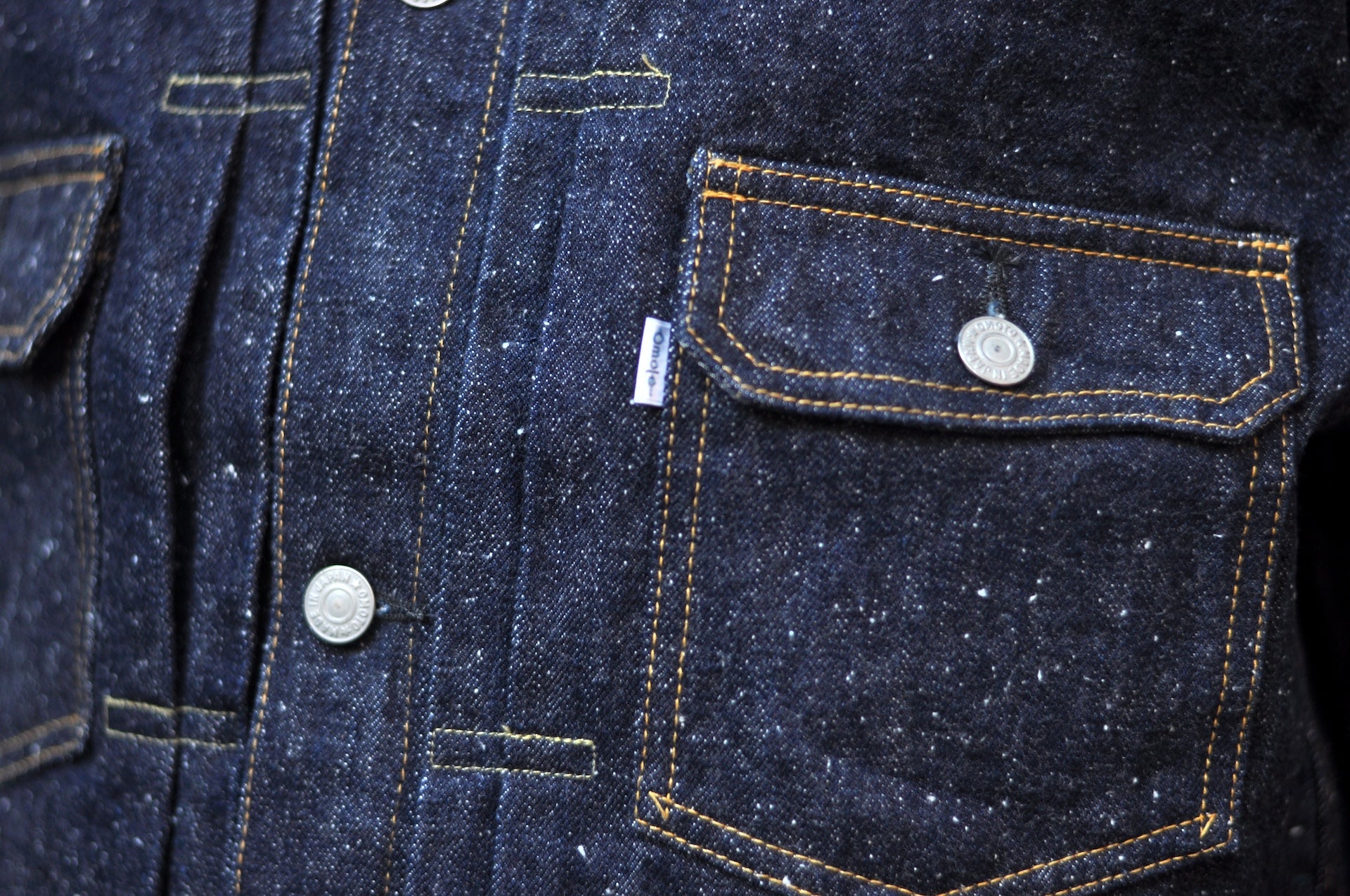 Omoto Denim 16oz Indigo Dyed “Super-Nep” Modified Type 2 Denim Jacket