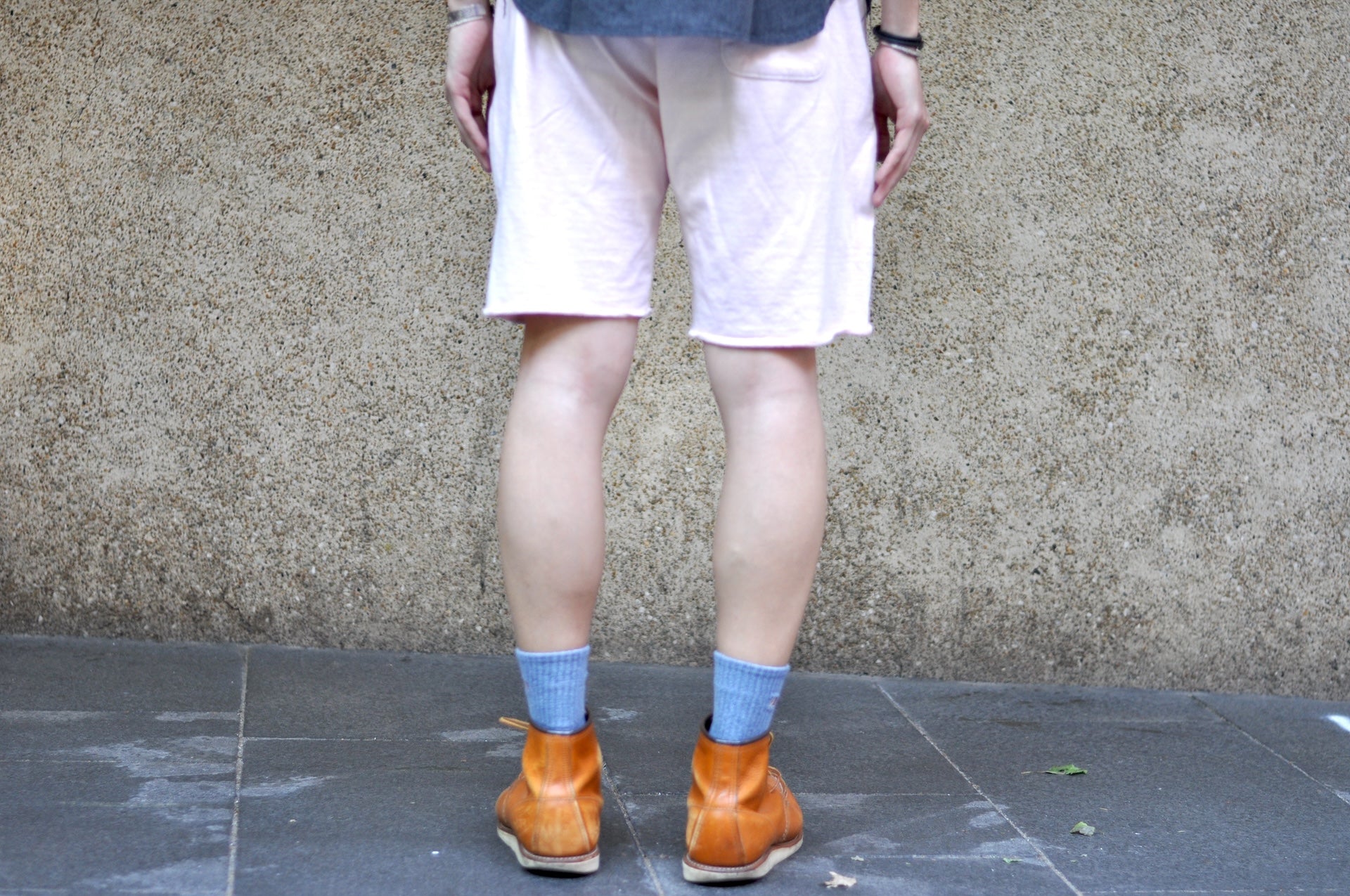 Dubble Works Tubular 'Pigment Dyed' Sweat Shorts (Salmon Pink)