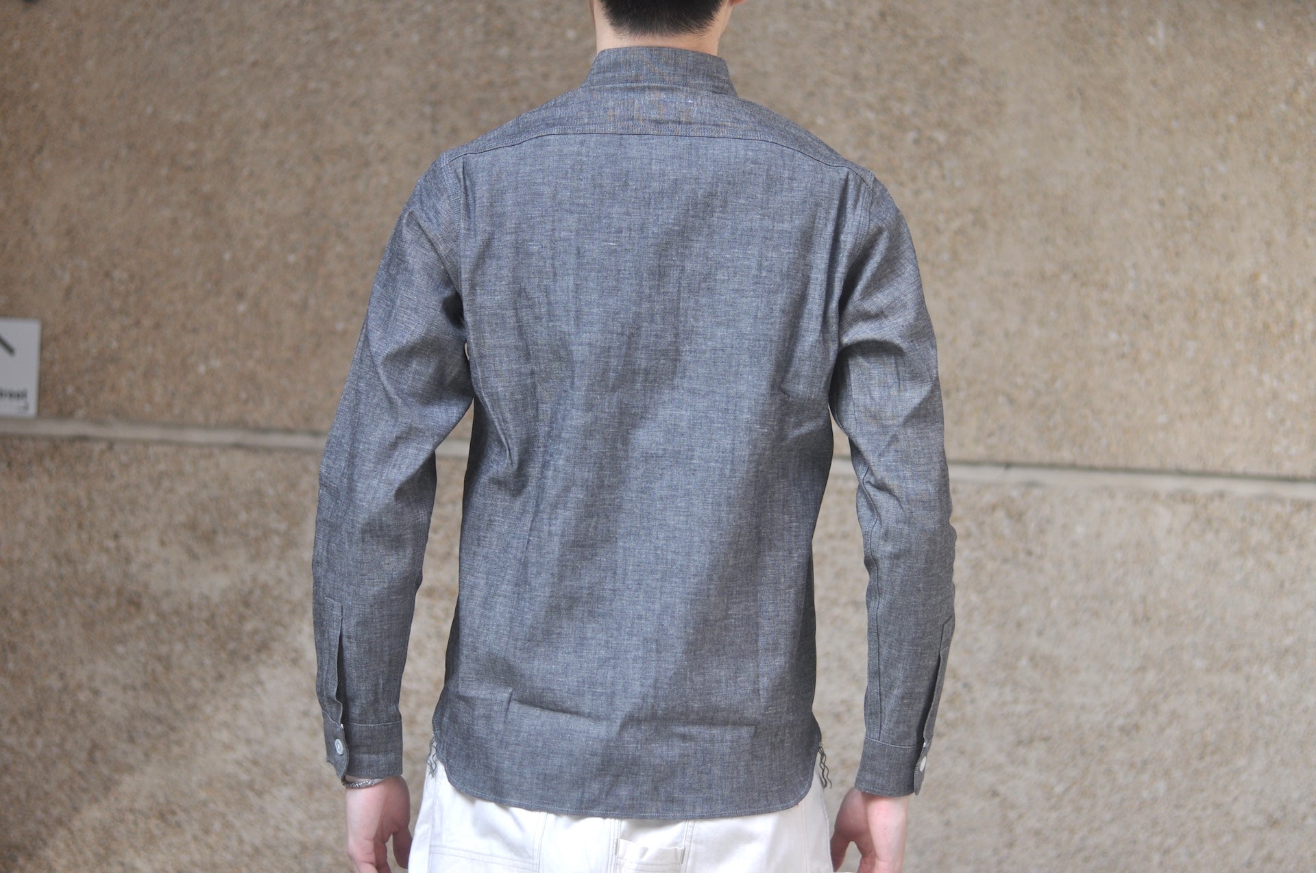 Unique Garment 9oz ‘Stanley’ Selvage Chambray Workshirt (Sumi Grey)