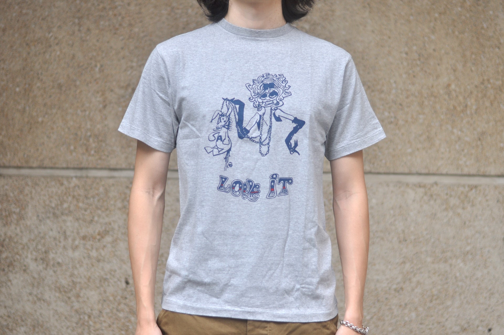 Dubble Works 5.5oz "Love It" Loopwheeled Tee (Grey)