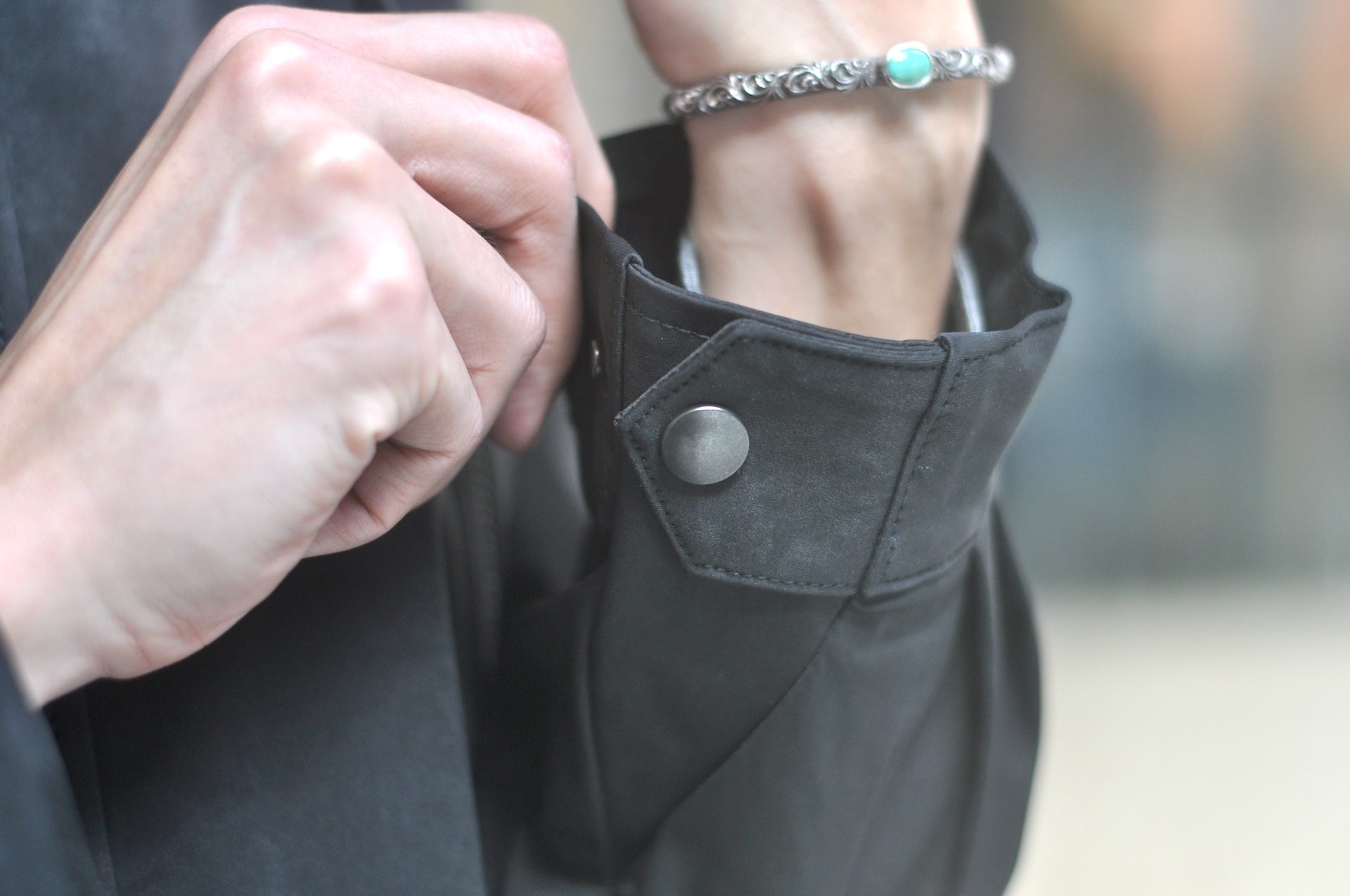 Unique Garment Suede-Touch 'Bird View VER 2.0' Mountain Parka (Smoke Black)