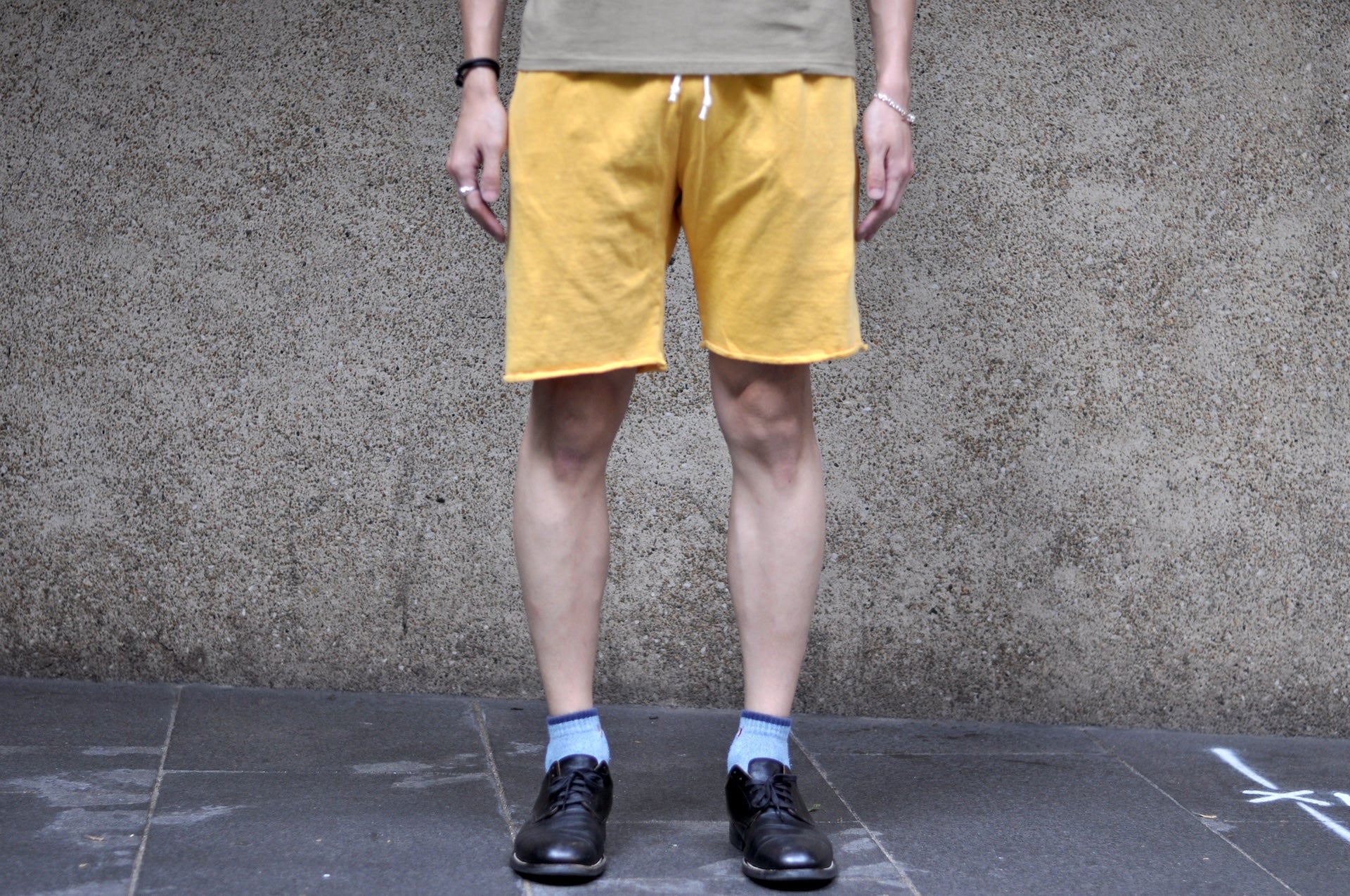 Dubble Works Tubular 'Pigment Dyed' Sweat Shorts (Gold)