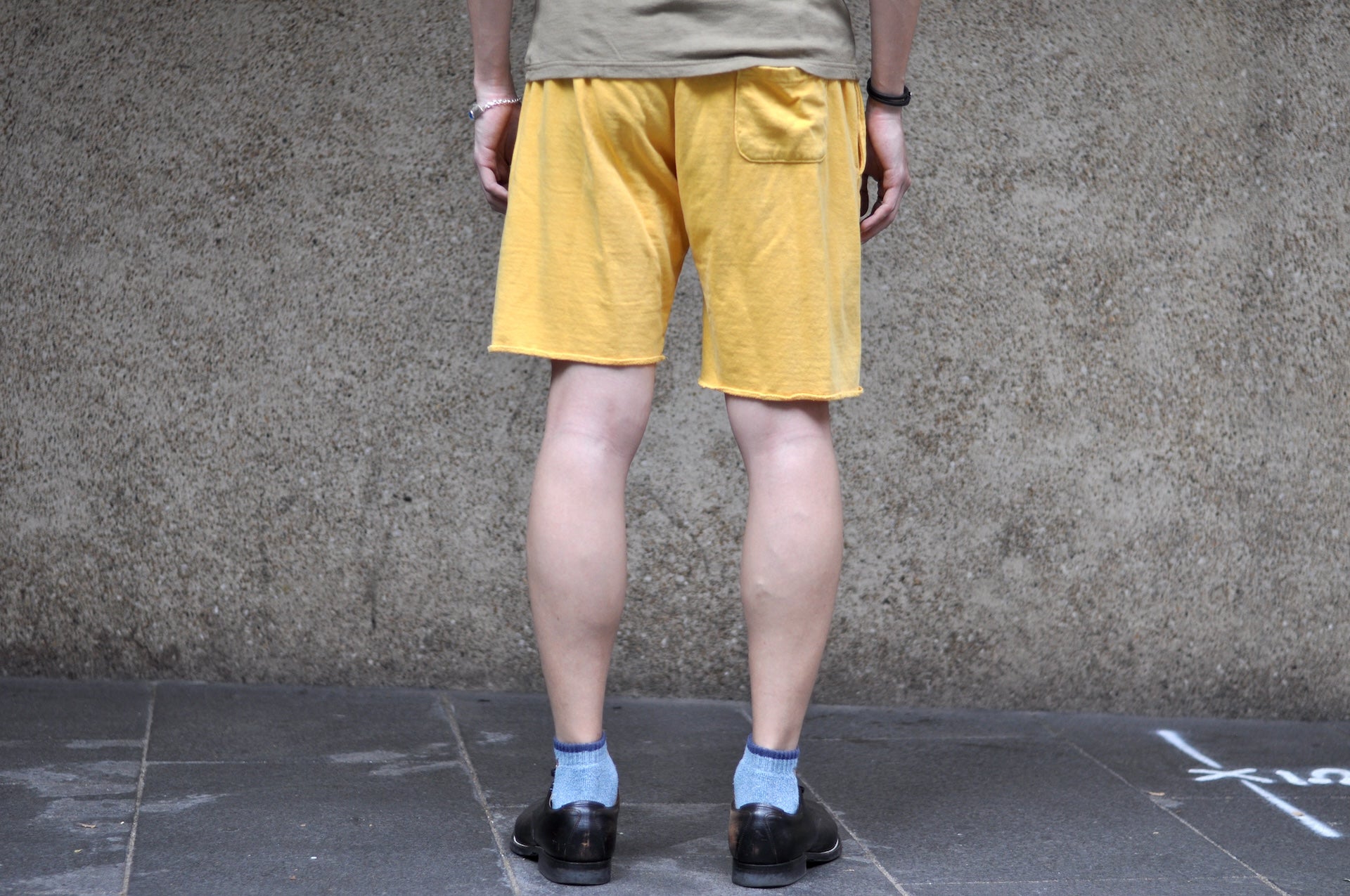 Dubble Works Tubular 'Pigment Dyed' Sweat Shorts (Gold)