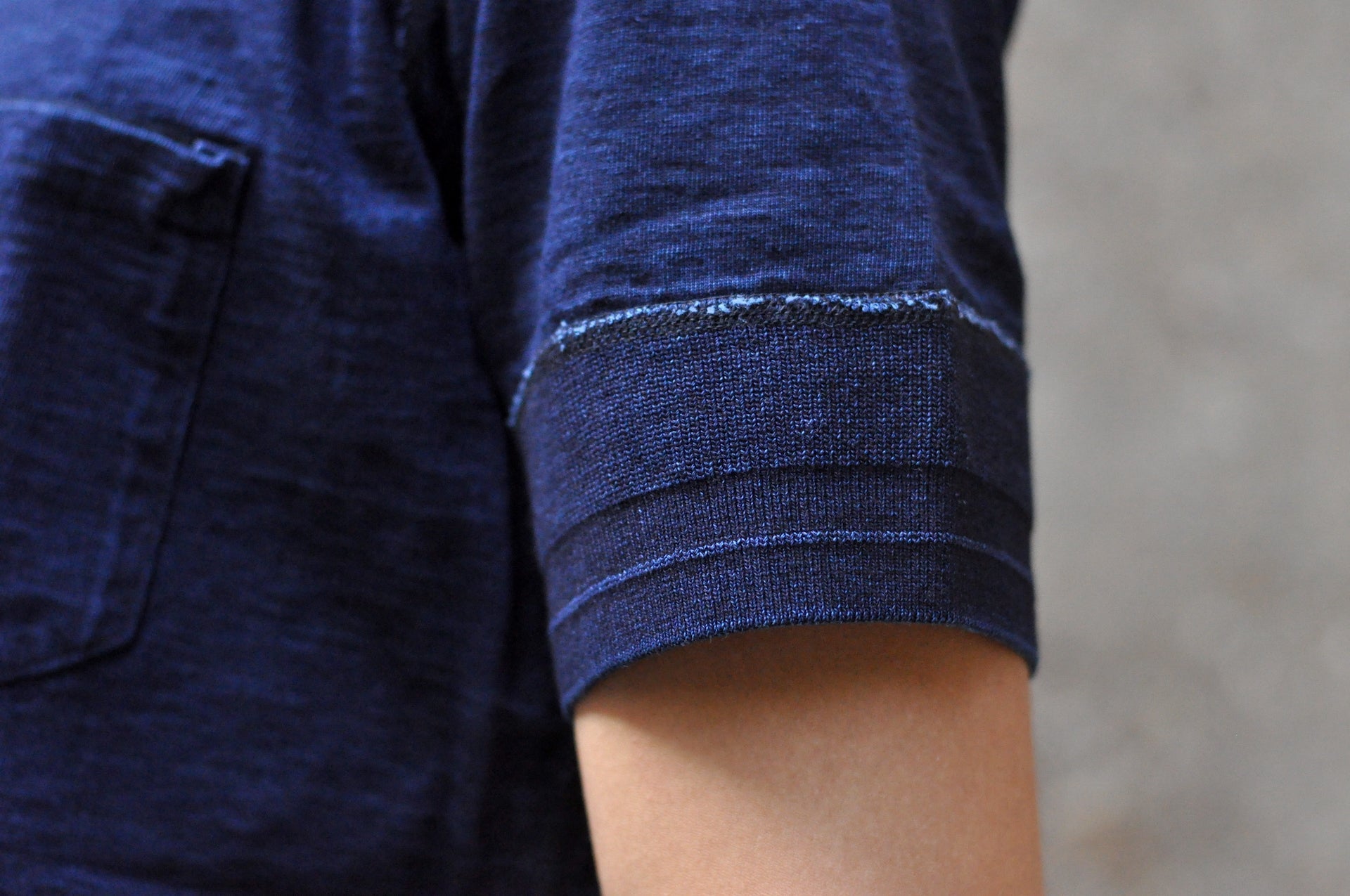 Pure Blue Japan 6.5oz "Signature" Pocket Tee (Grand Indigo)