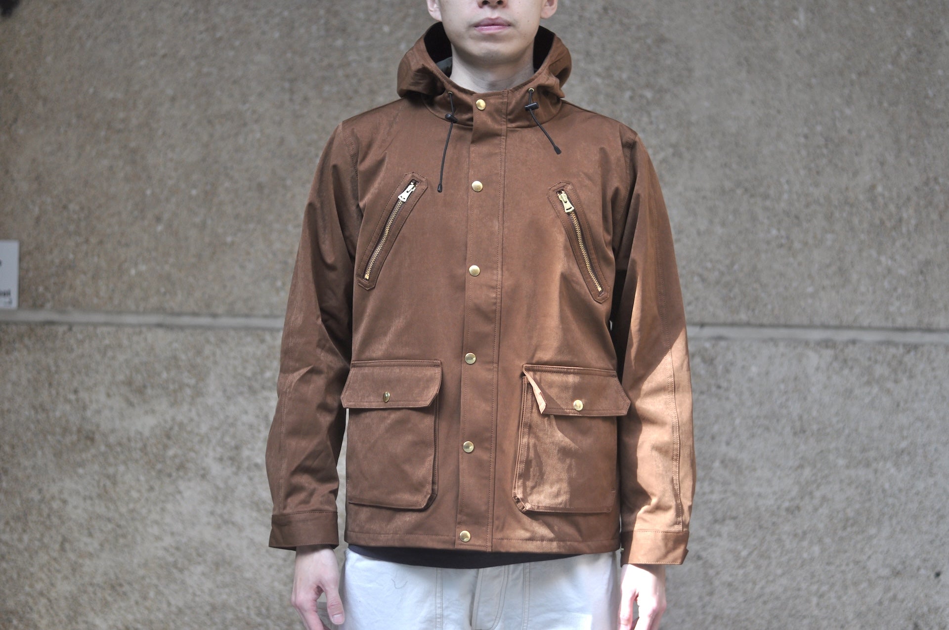 Unique Garment Suede-Touch 'Bird View VER 2.0' Mountain Parka (Earthy Brown)