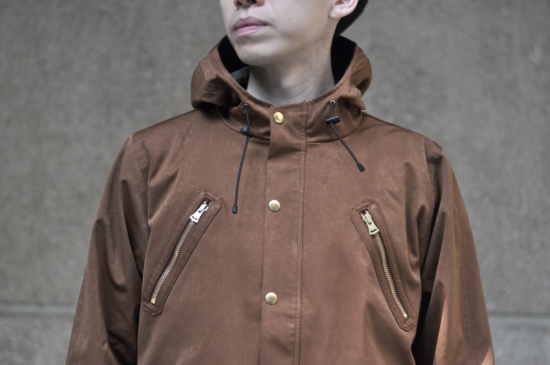 Unique Garment Suede-Touch 'Bird View VER 2.0' Mountain Parka (Earthy Brown)