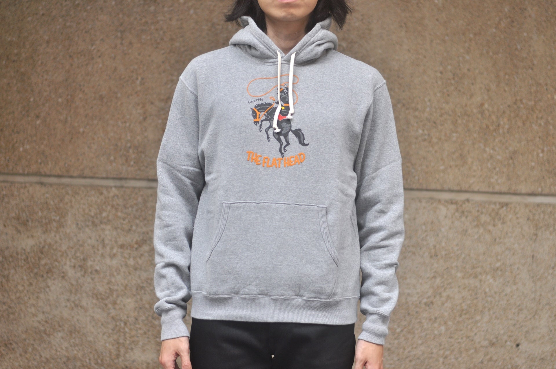 The Flat Head 11oz "Cowboy" Loopwheeled Pull-Over (Grey)