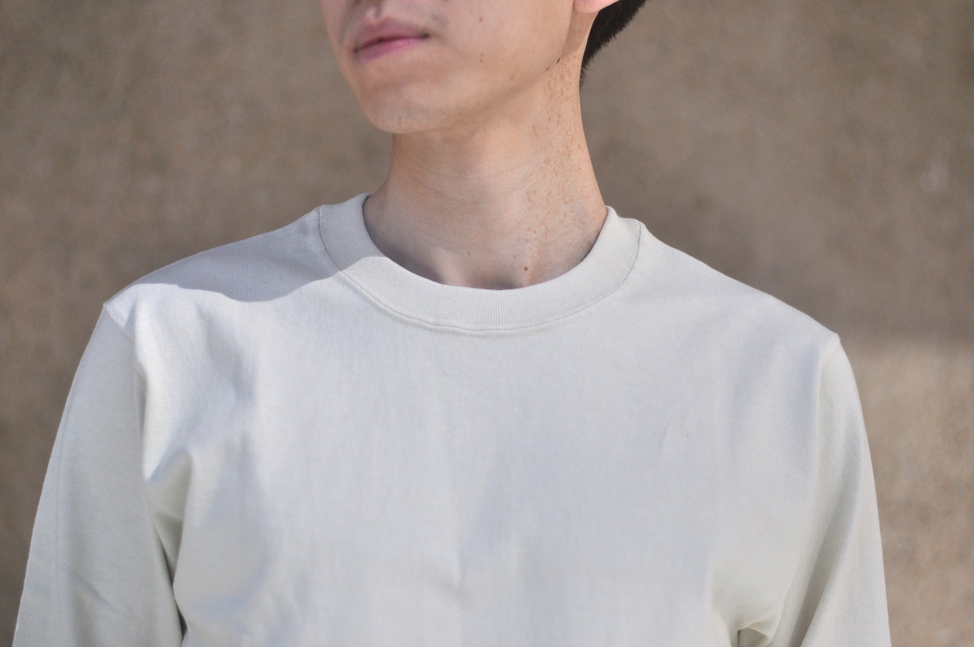 Warehouse Co. 10oz Cotton Knit L/S Plain Sweater (Cream)