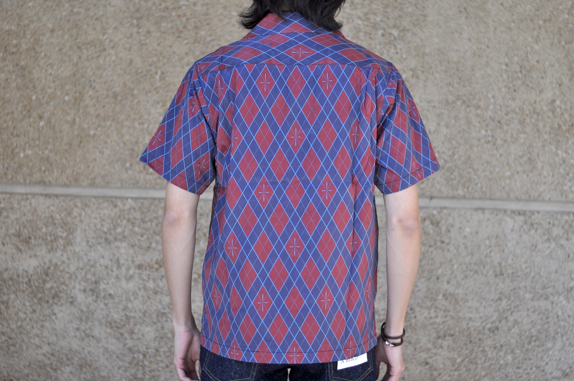 Samurai "Narahira" S/S Aloha Shirt (Burgundy Red)