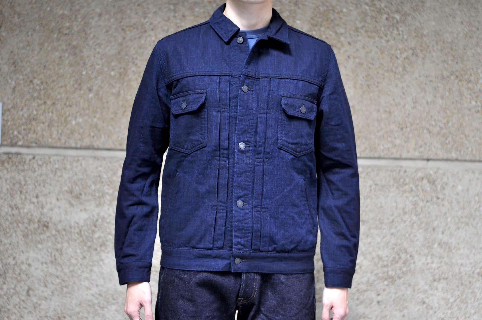 Pure Blue Japan Indigo Dyed "Double Face" Type 2 Denim Jacket