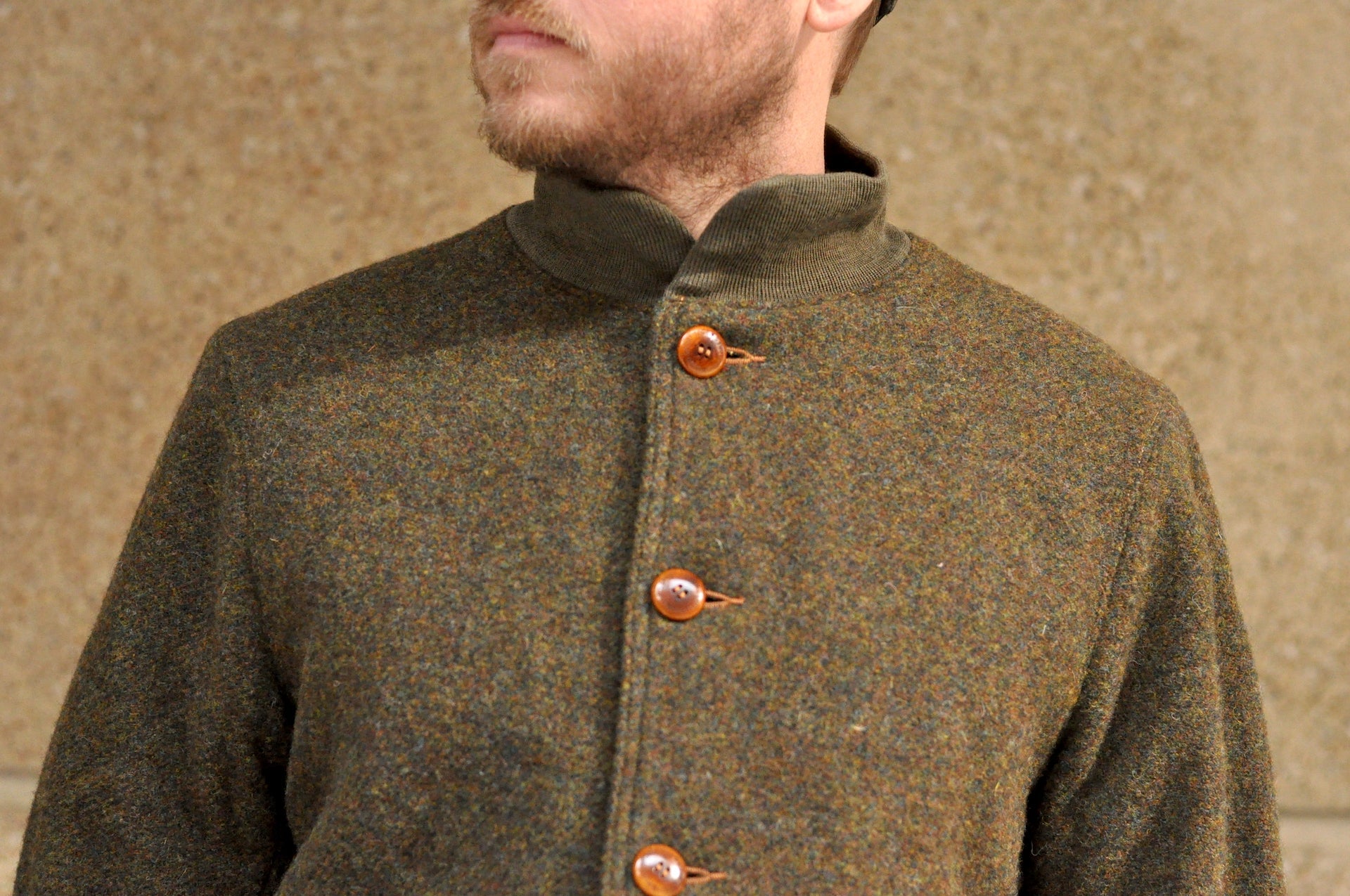 Freewheelers "Skagit" Wool Tweed Jacket (Grained Olive)