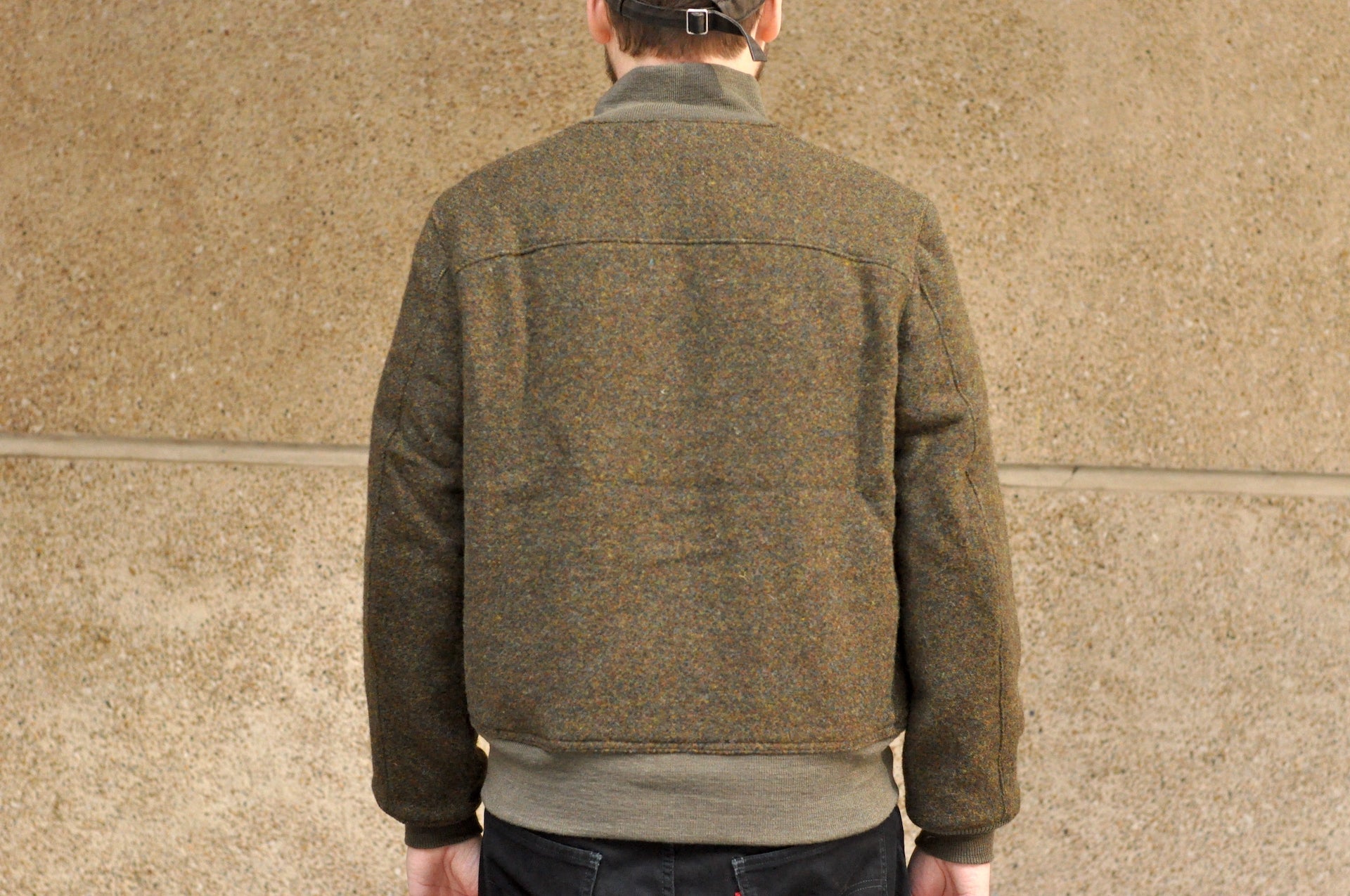 Freewheelers "Skagit" Wool Tweed Jacket (Grained Olive)