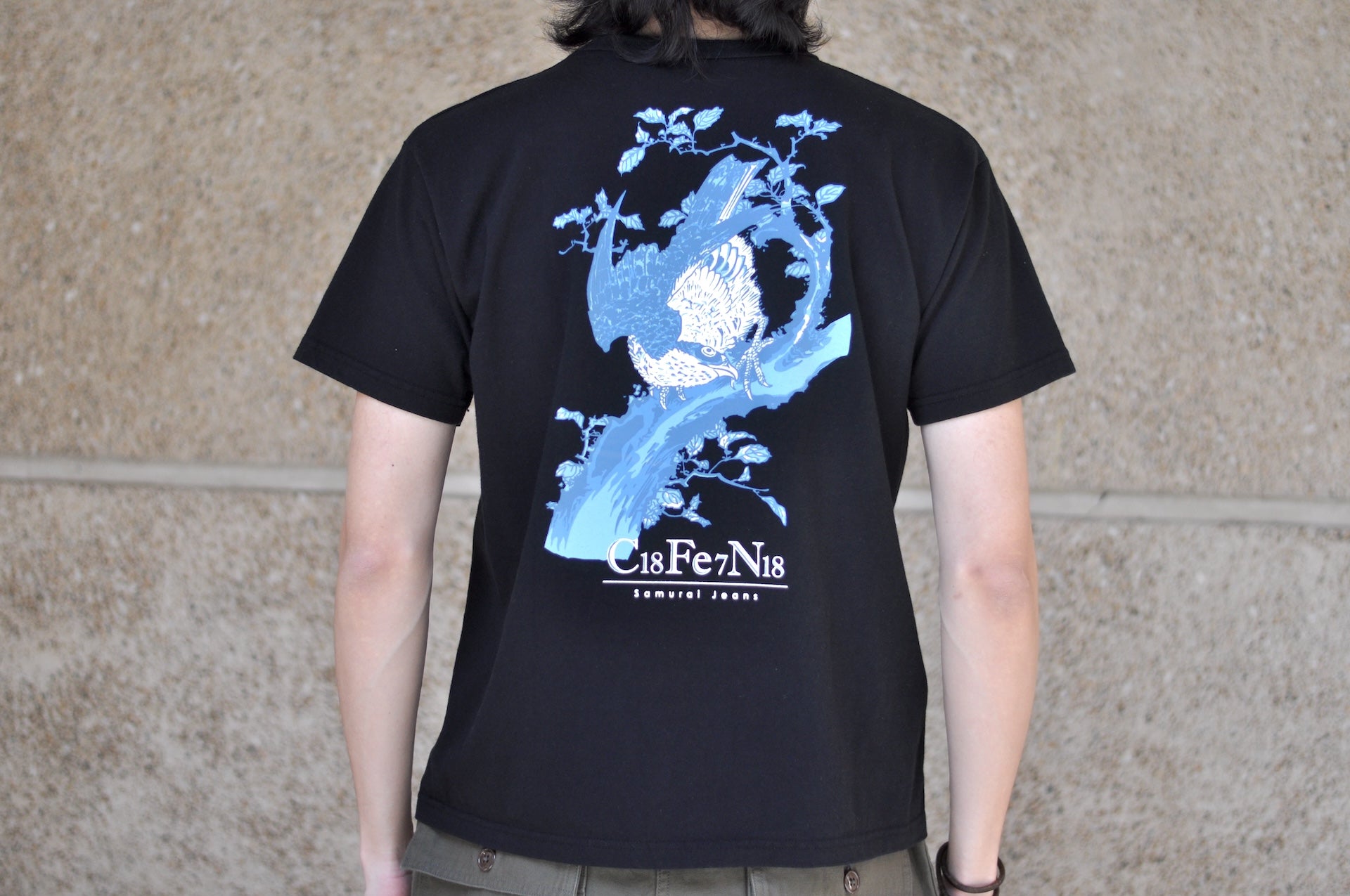 Samurai 8.5oz "Aizuri-E" Loopwheeled Tee (Black)