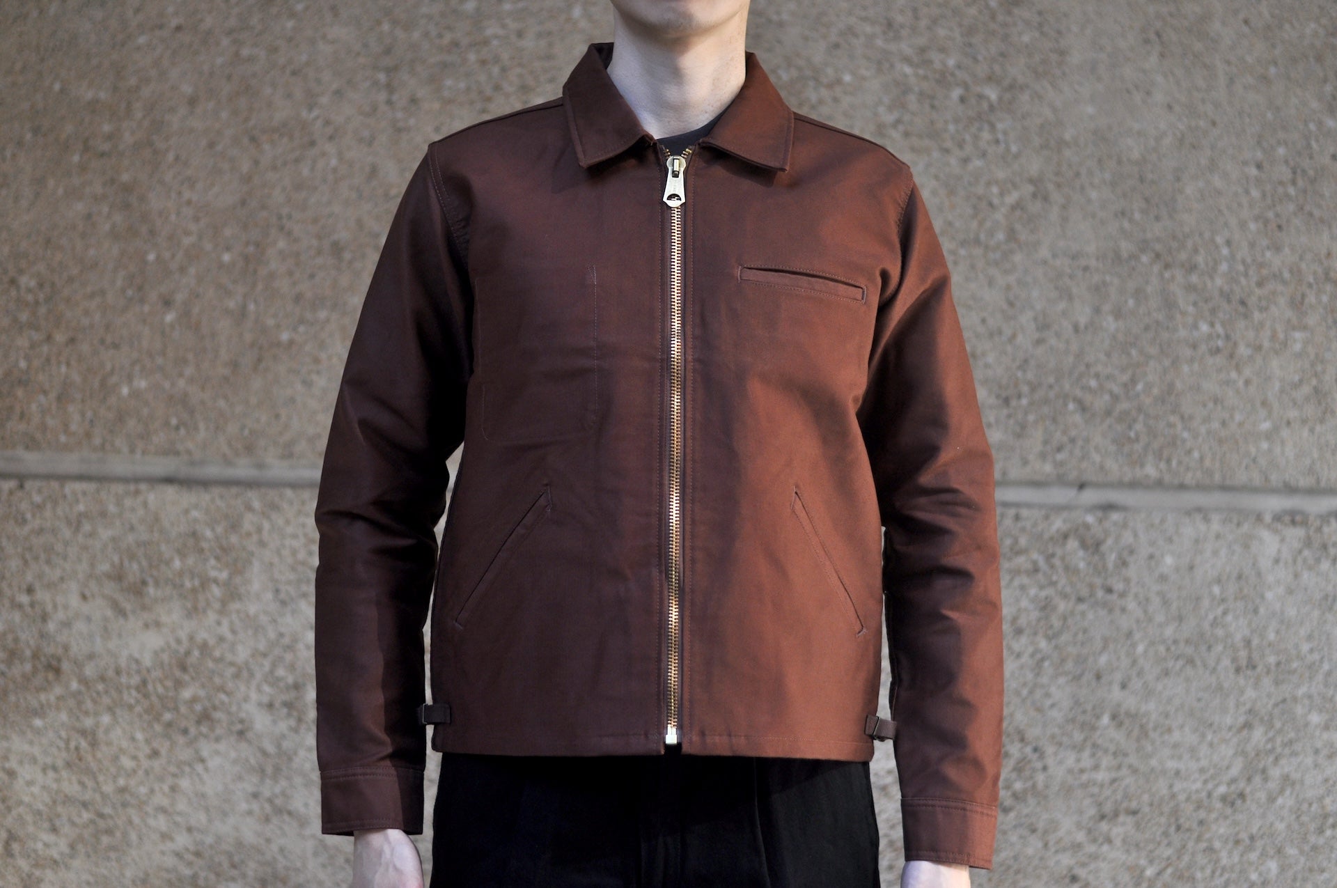 Unique Garment Heavyweight Jungle Cloth 'Utility VER 2.0' Jacket (Rust Brown)