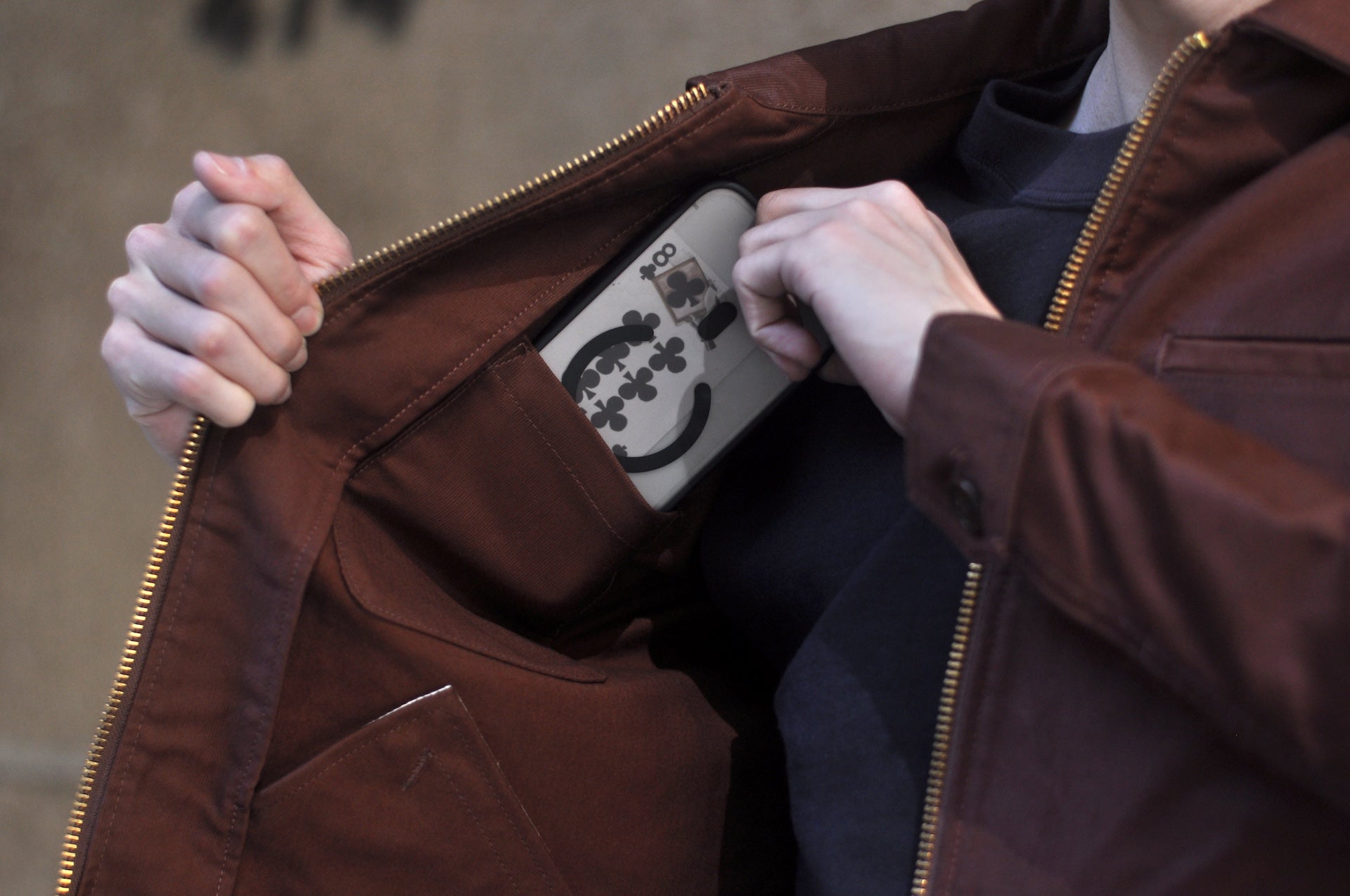 Unique Garment Heavyweight Jungle Cloth 'Utility VER 2.0' Jacket (Rust Brown)